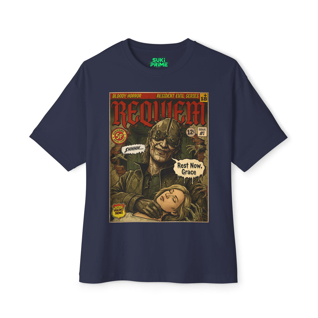 Resident Evil Requiem Comic Cover Oversized T-Shirt