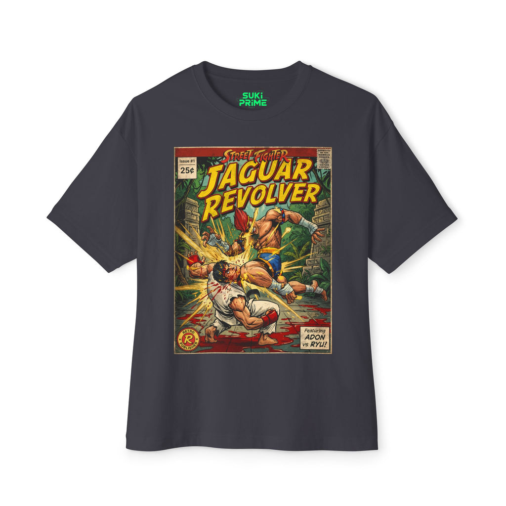 Adon Street Fighter Comic Cover Oversized T-Shirt