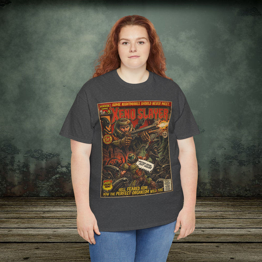 Xeno Slayer | Vintage Retro Gaming T-Shirt
