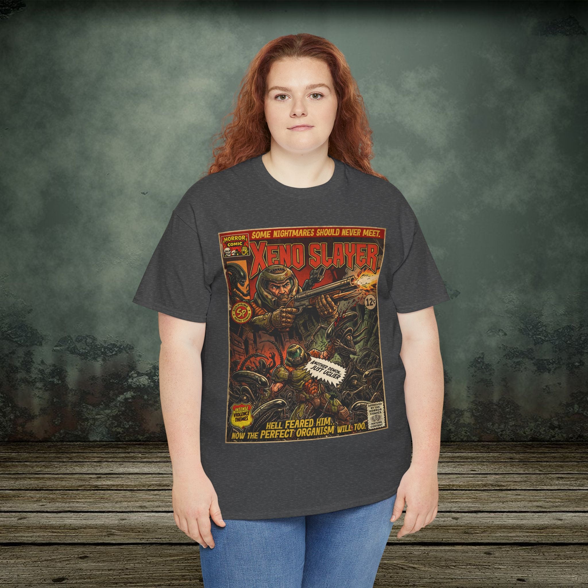 Xeno Slayer | Vintage Retro Gaming T-Shirt