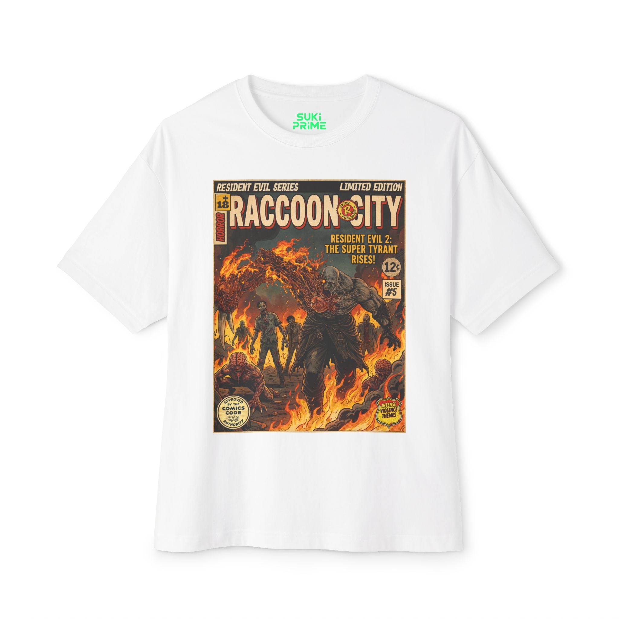 Resident Evil 2 Comic Cover Oversized T-Shirt