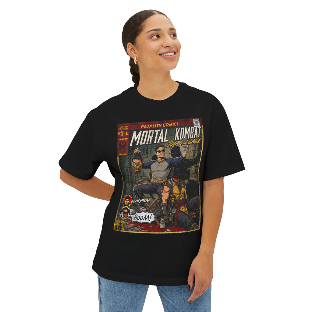 Johnny Cage Comic Cover Oversized T-Shirt