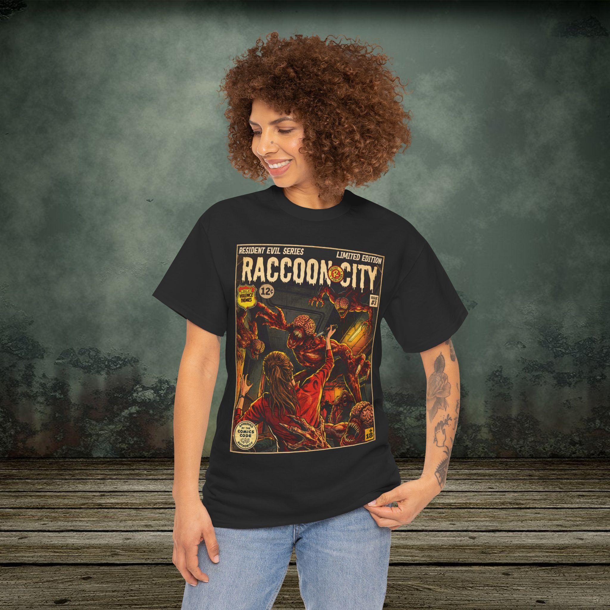 Resident Evil 2 Vintage Comic Art Gaming T-Shirt