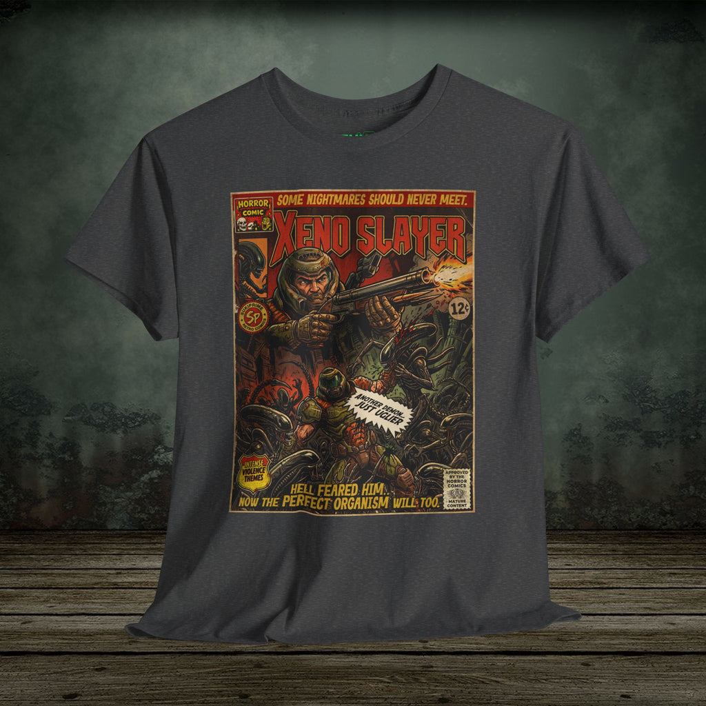 Xeno Slayer | Vintage Retro Gaming T-Shirt