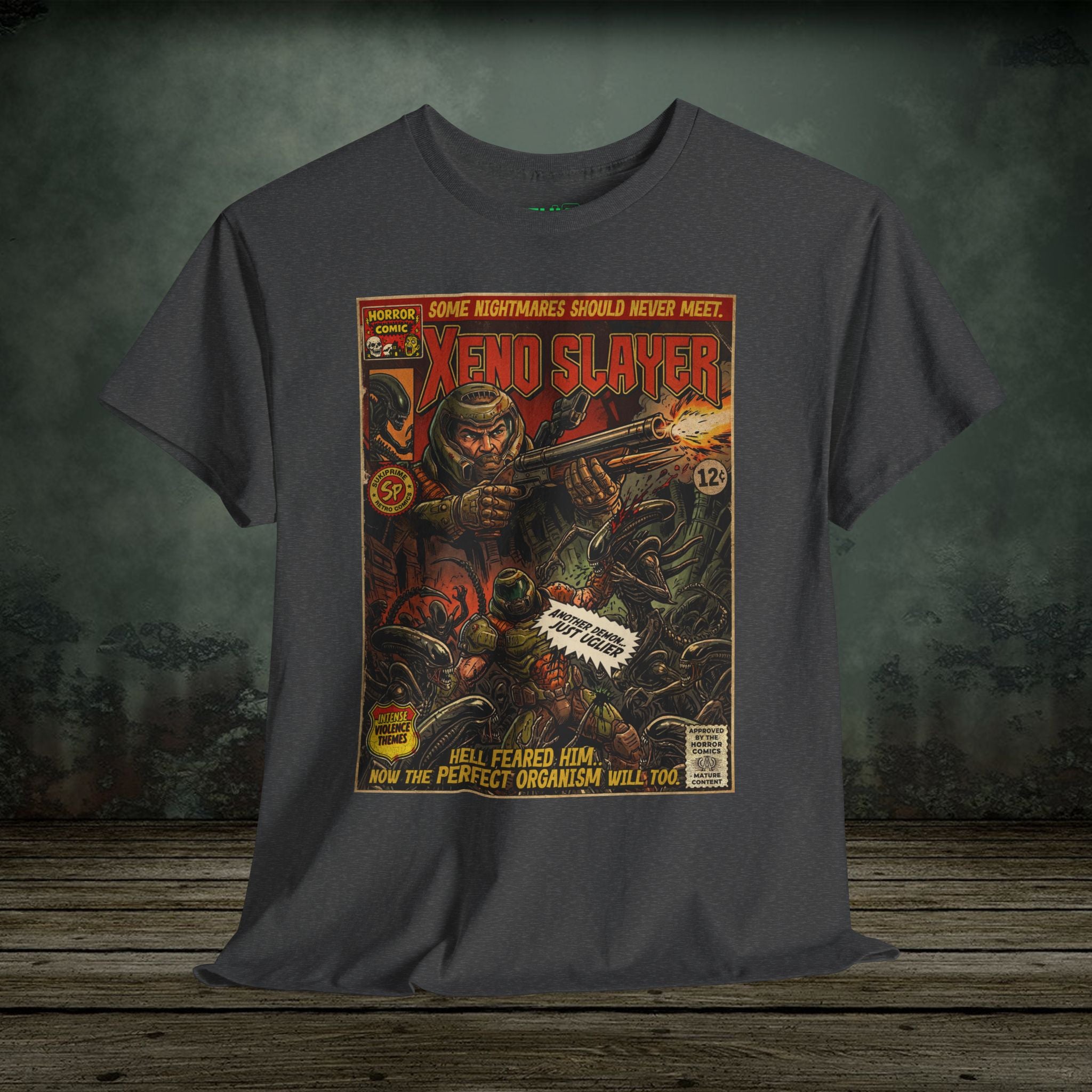 Xeno Slayer | Vintage Retro Gaming T-Shirt