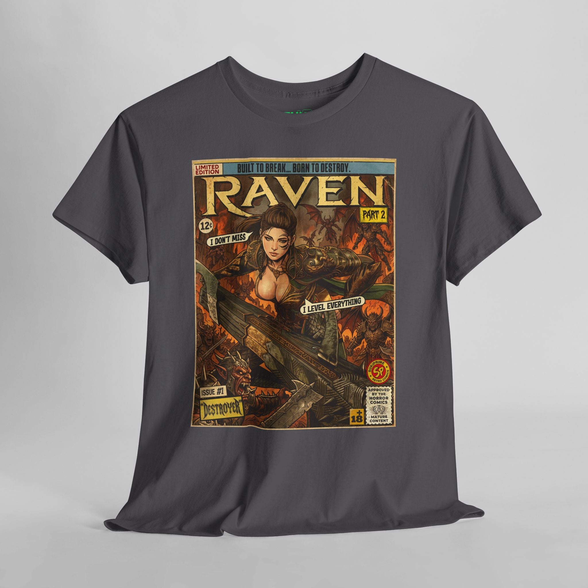 Raven 2 Destroyer Comic Art T-Shirt
