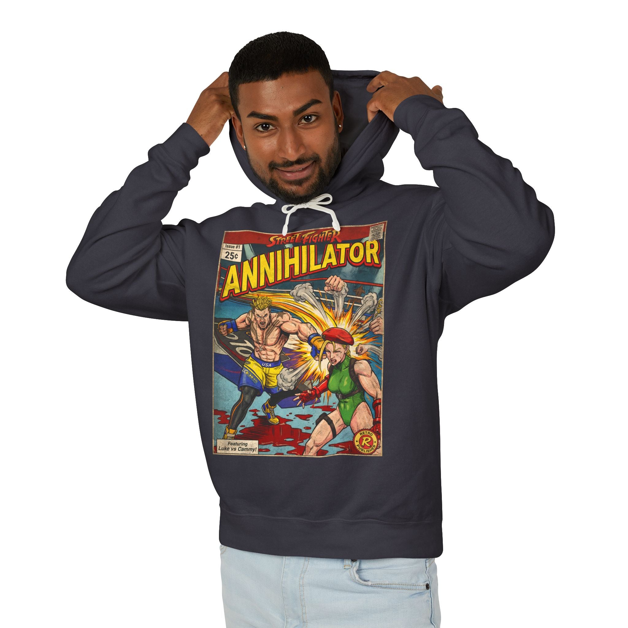 Luke Street Fighter Comic Cover Hoodie