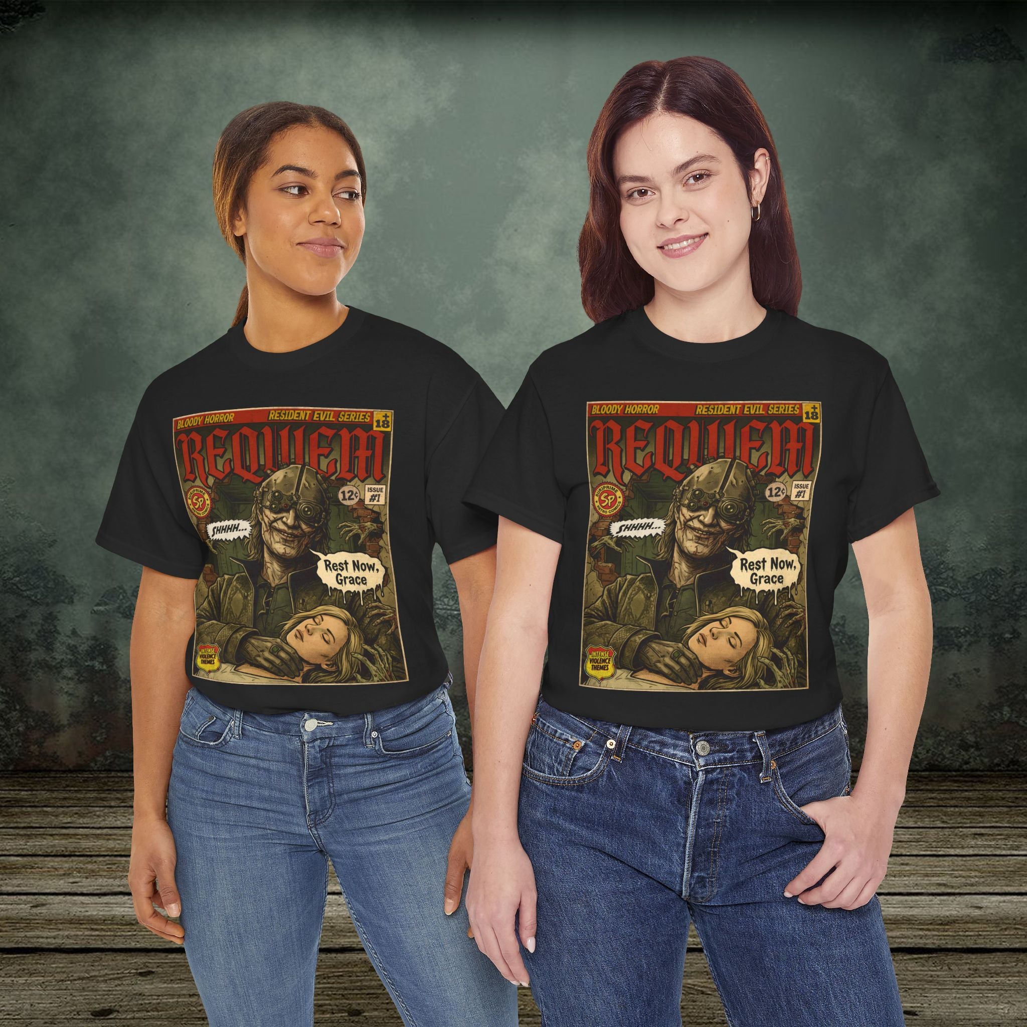 Resident Evil Requiem | Vintage Retro Gaming T-Shirt