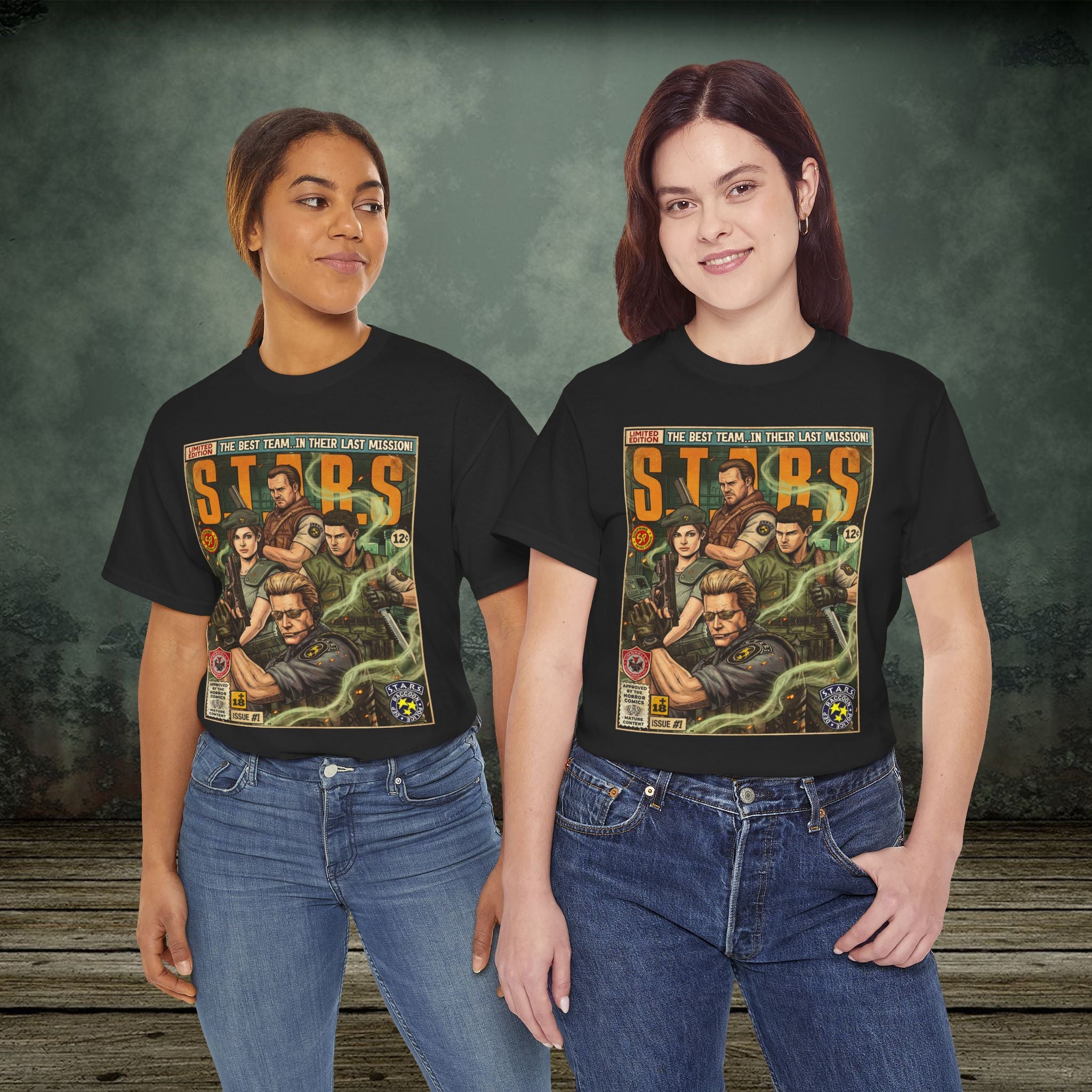 Resident Evil S.T.A.R.S Comic Art T-Shirt