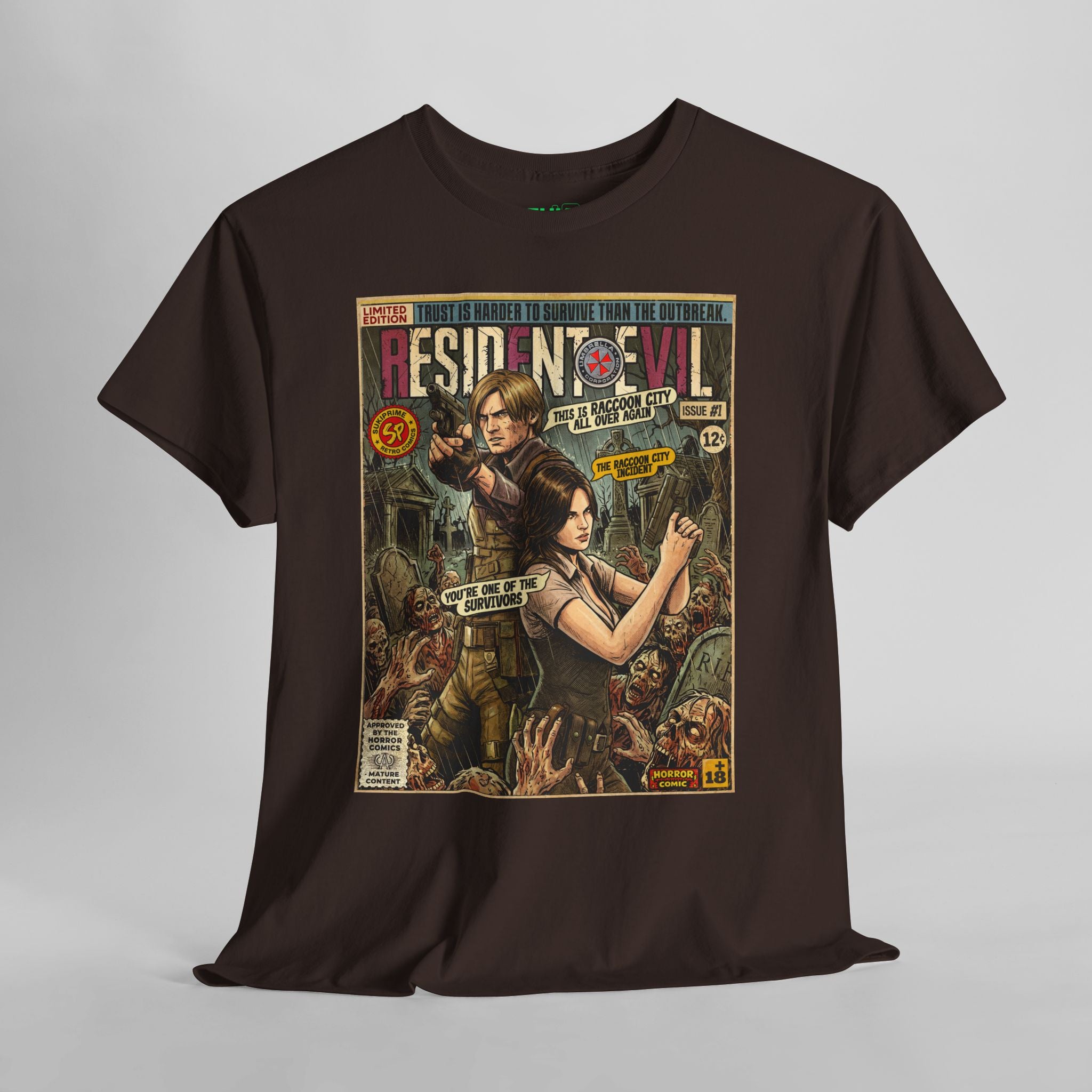 Resident Evil 6 Leon and Helena Comic Art T-Shirt