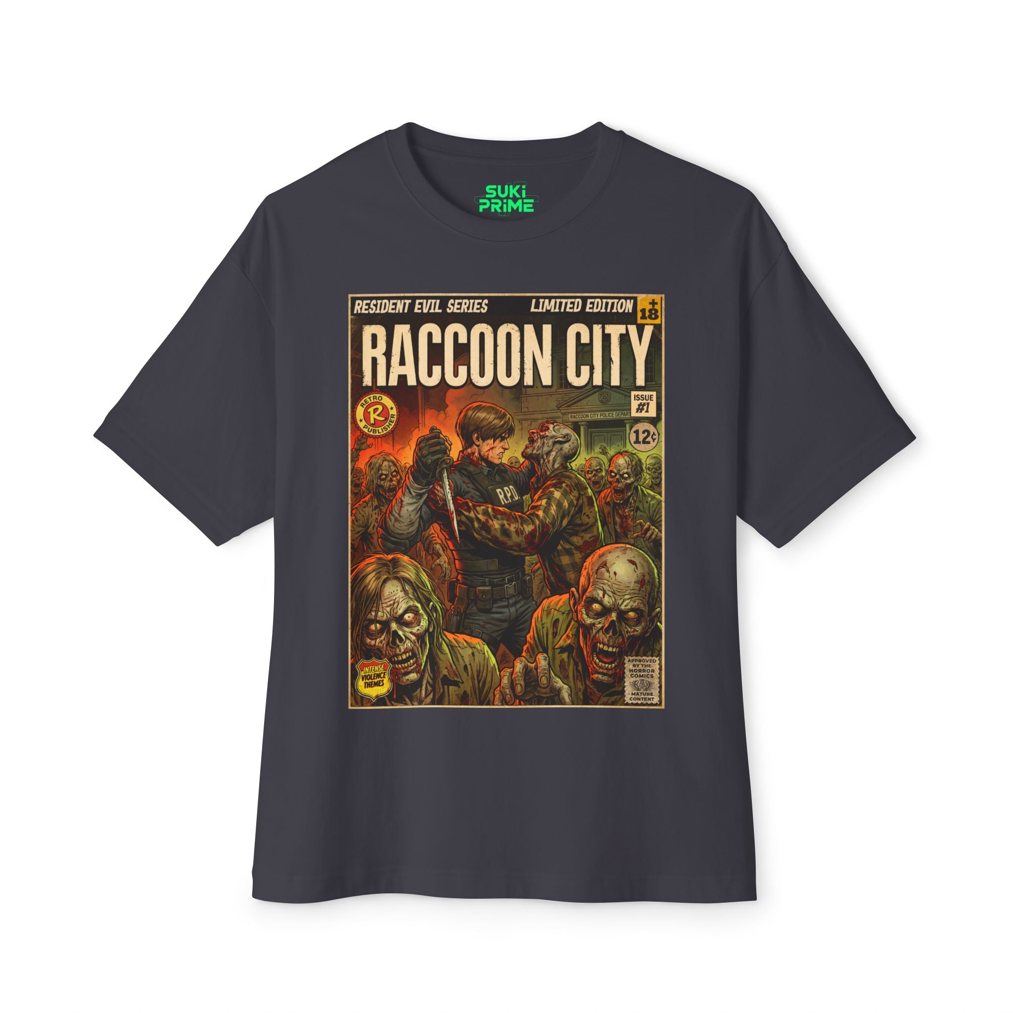 Resident Evil 2 Comic Cover Oversized T-Shirt