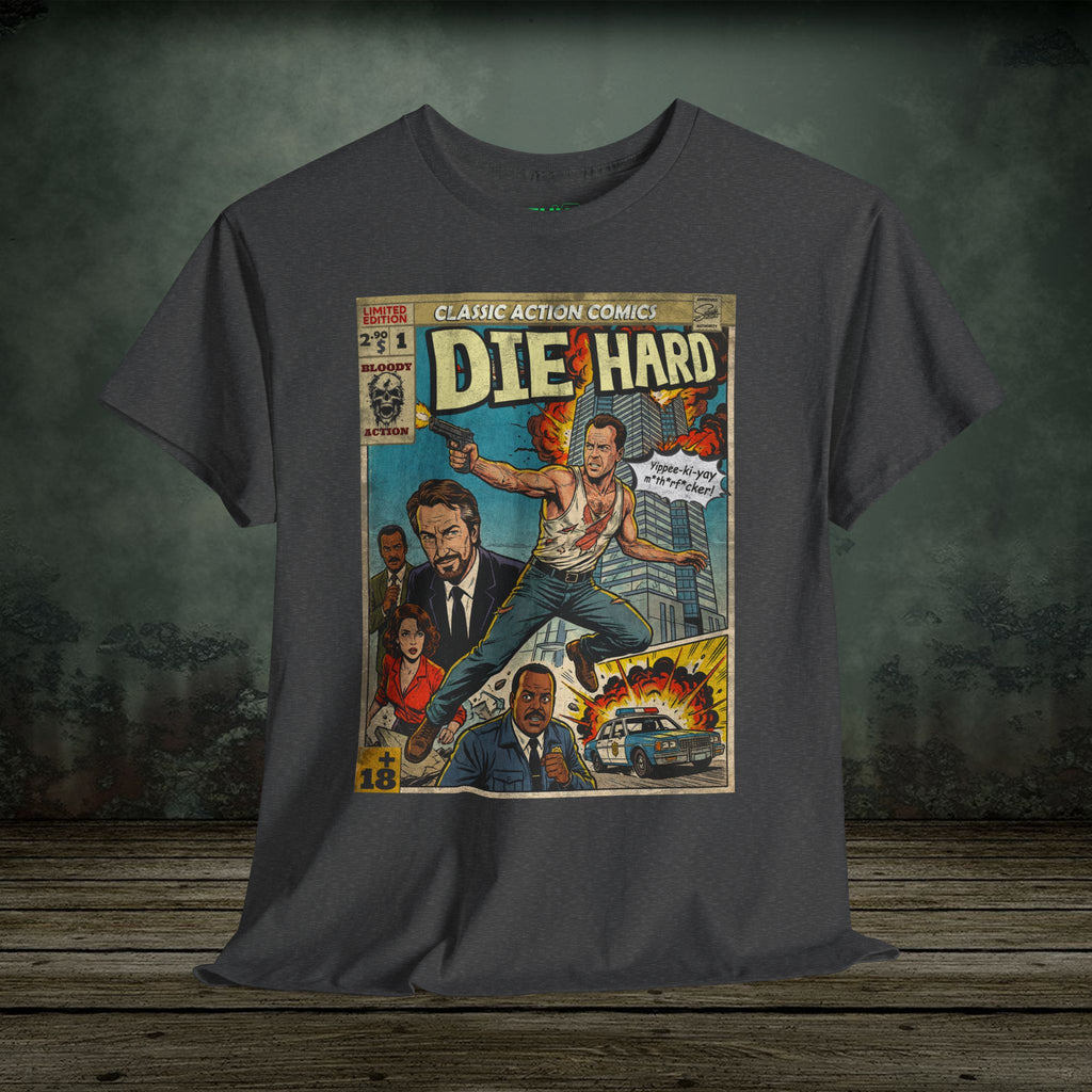 Die Hard Comic Retro Classic Vintage Movie T-Shirt