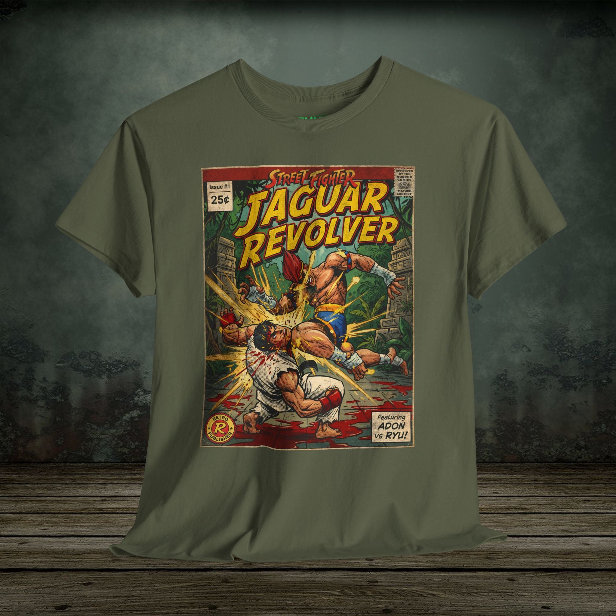 Street Fighter | Jaguar Revolver | Vintage Retro Gaming T-Shirt