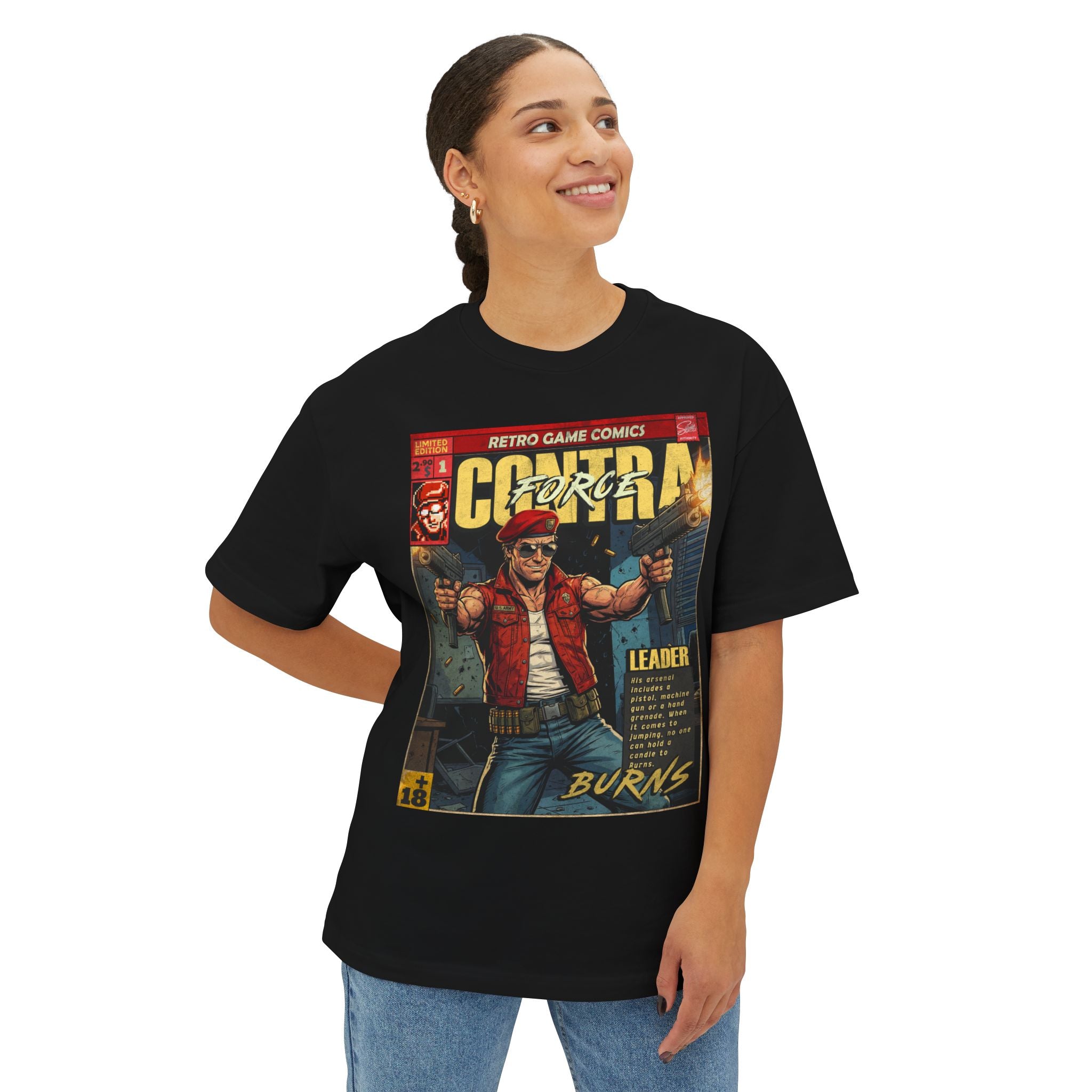 Contra Force Comic Cover Oversized T-Shirt