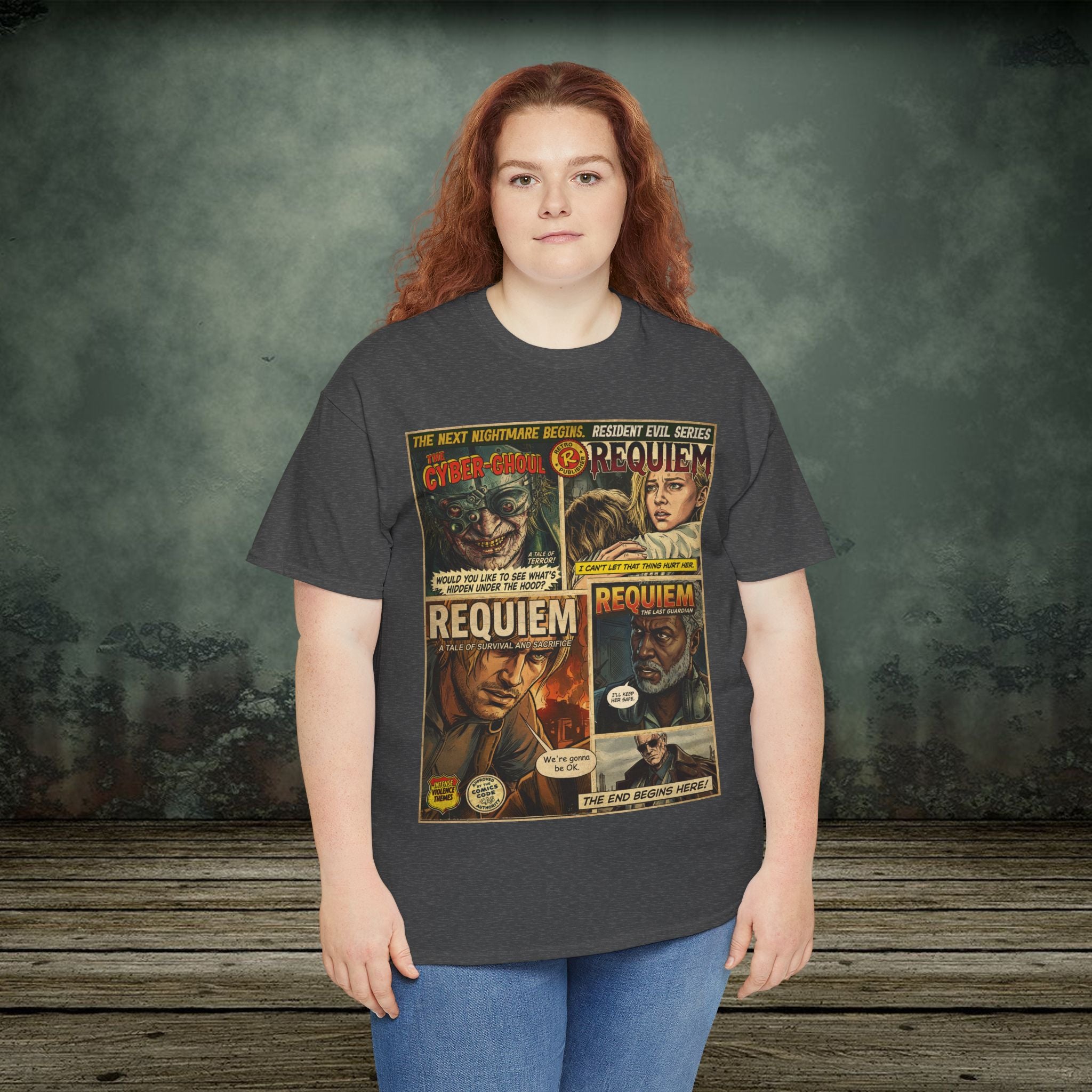 Resident Evil Requiem | Vintage Retro Gaming T-Shirt