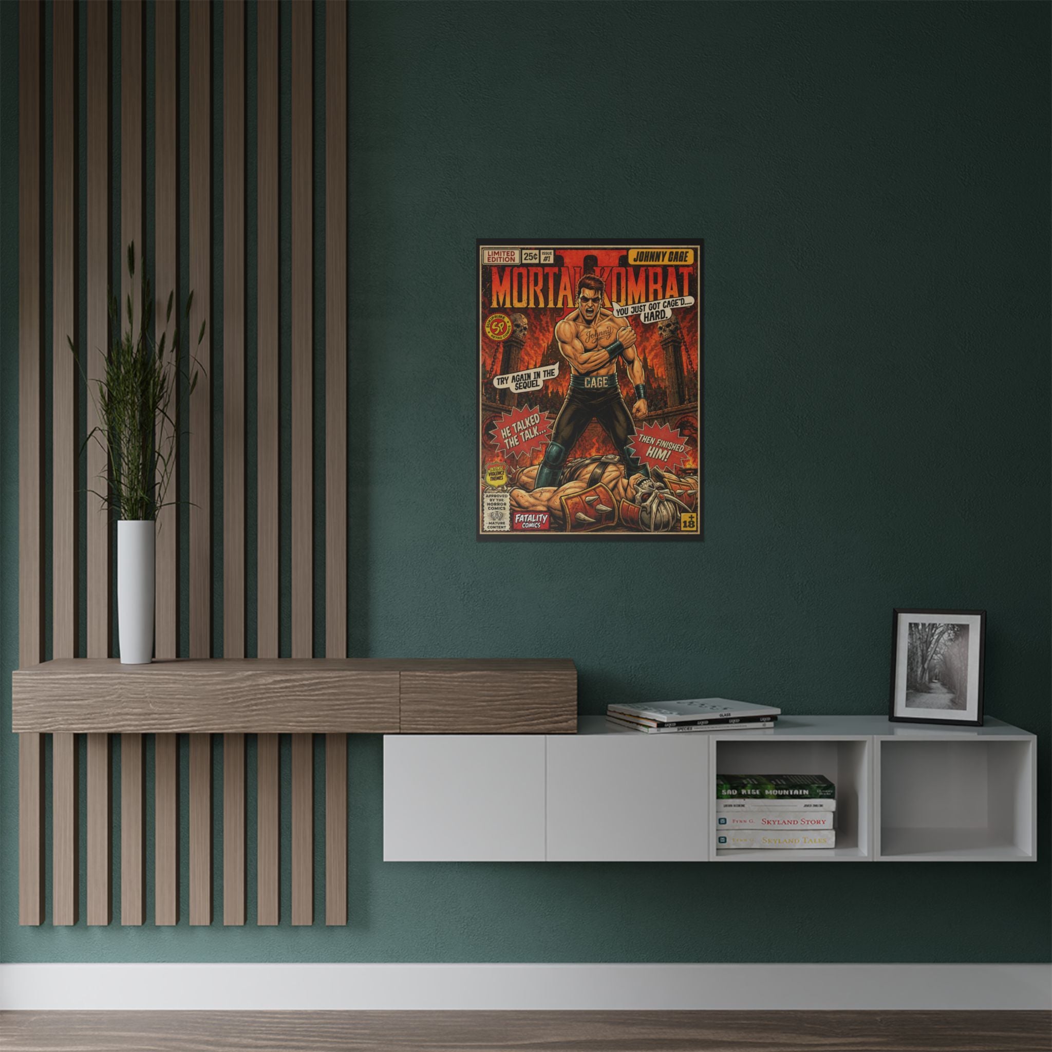 Mortal Kombat 2 Johnny Cage Comic Art Poster by SukiPrime