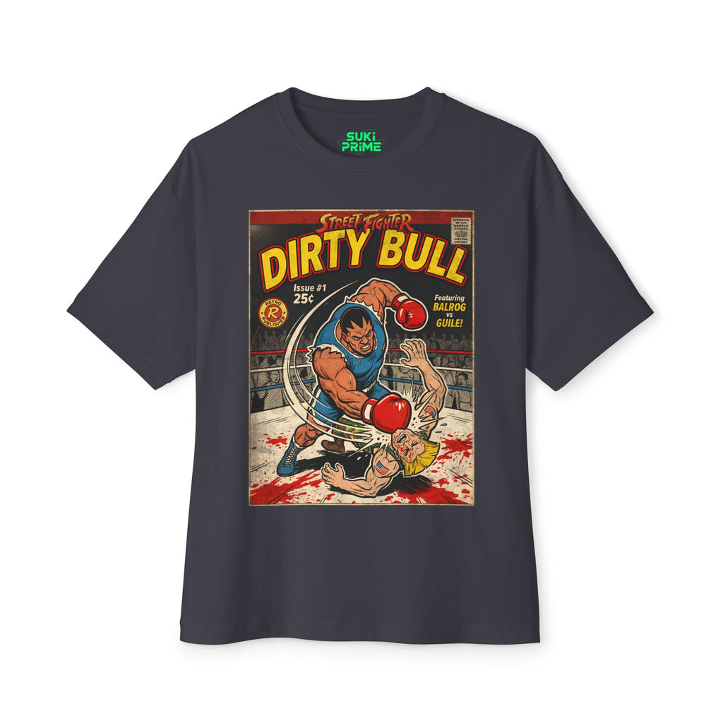 Dirty Bull Street Fighter Comic Cover Oversized T-Shirt