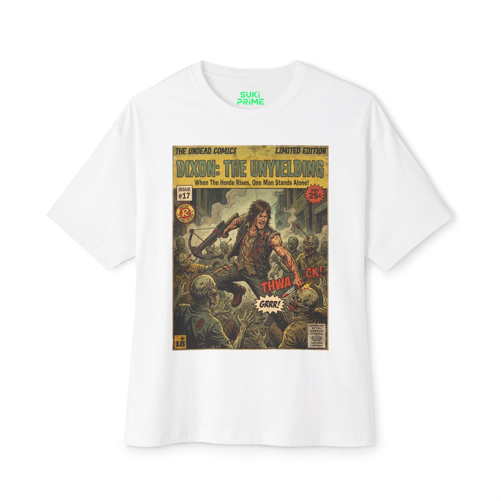 Dixon : The Unyielding Comic Cover Oversized T‑Shirt