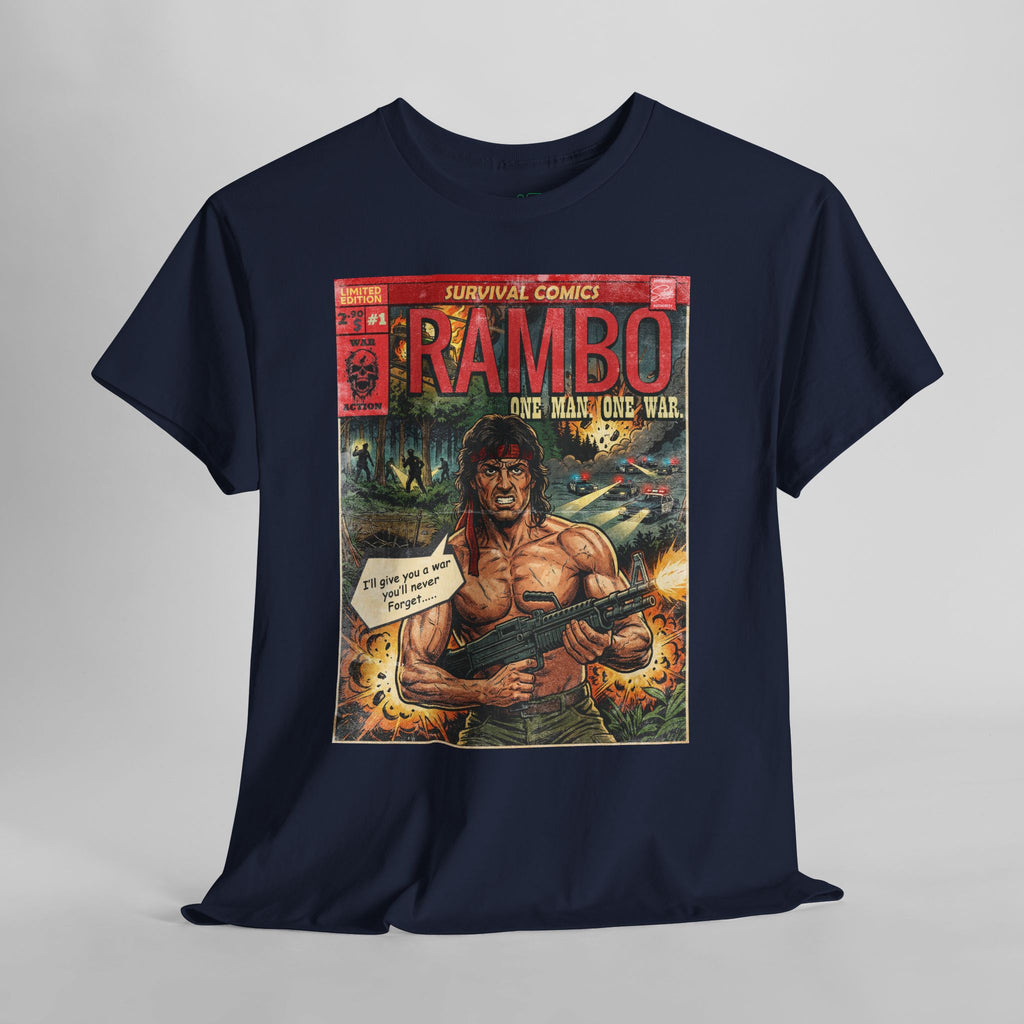 Rambo Vintage Retro Comic Cover T-Shirt