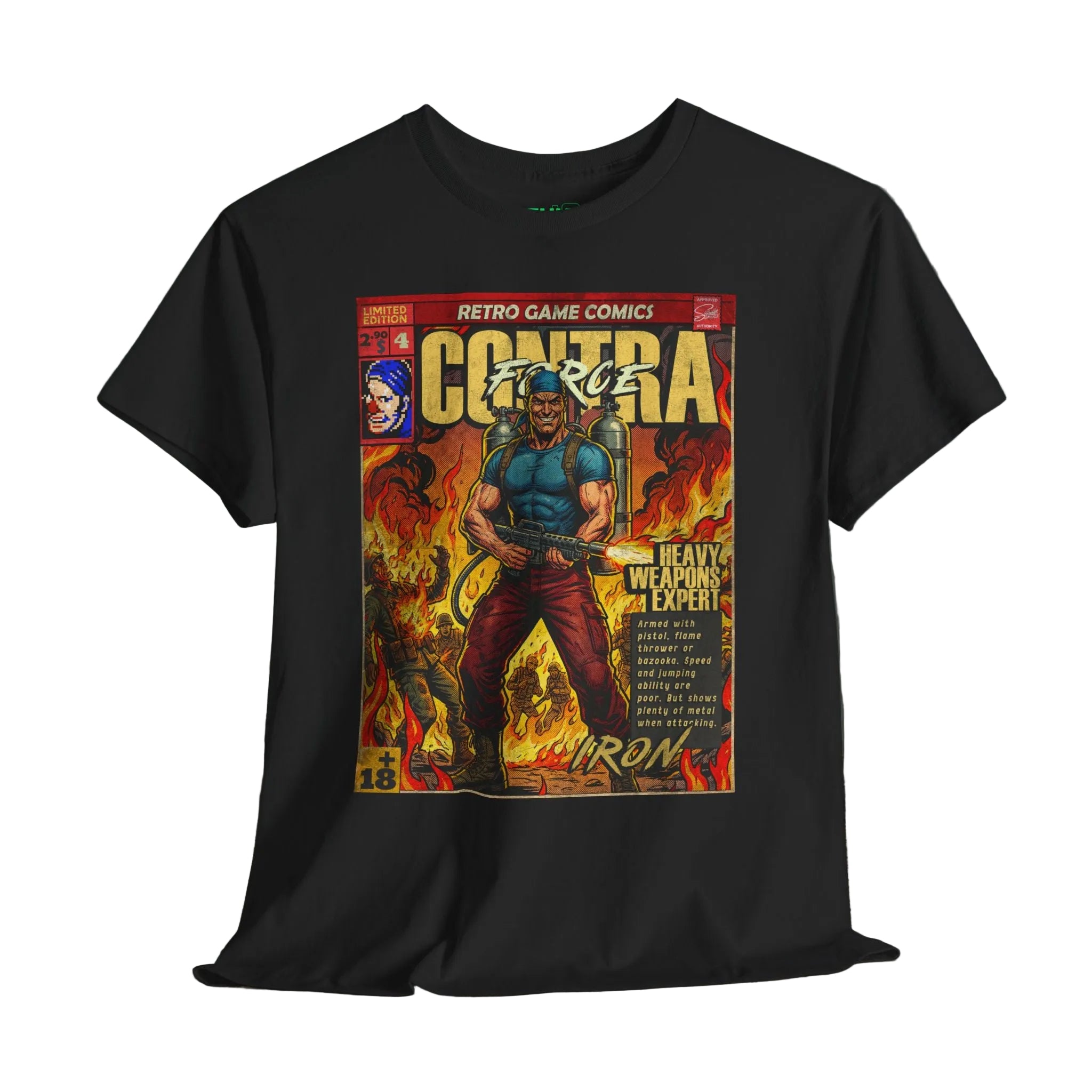 Contra Force | Iron | Vintage Retro Gaming T-Shirt