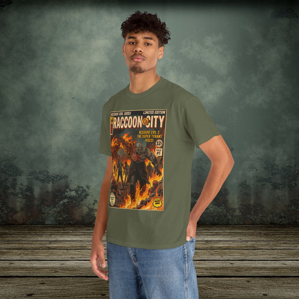 Resident Evil 2 Vintage Comic Art Gaming T-Shirt