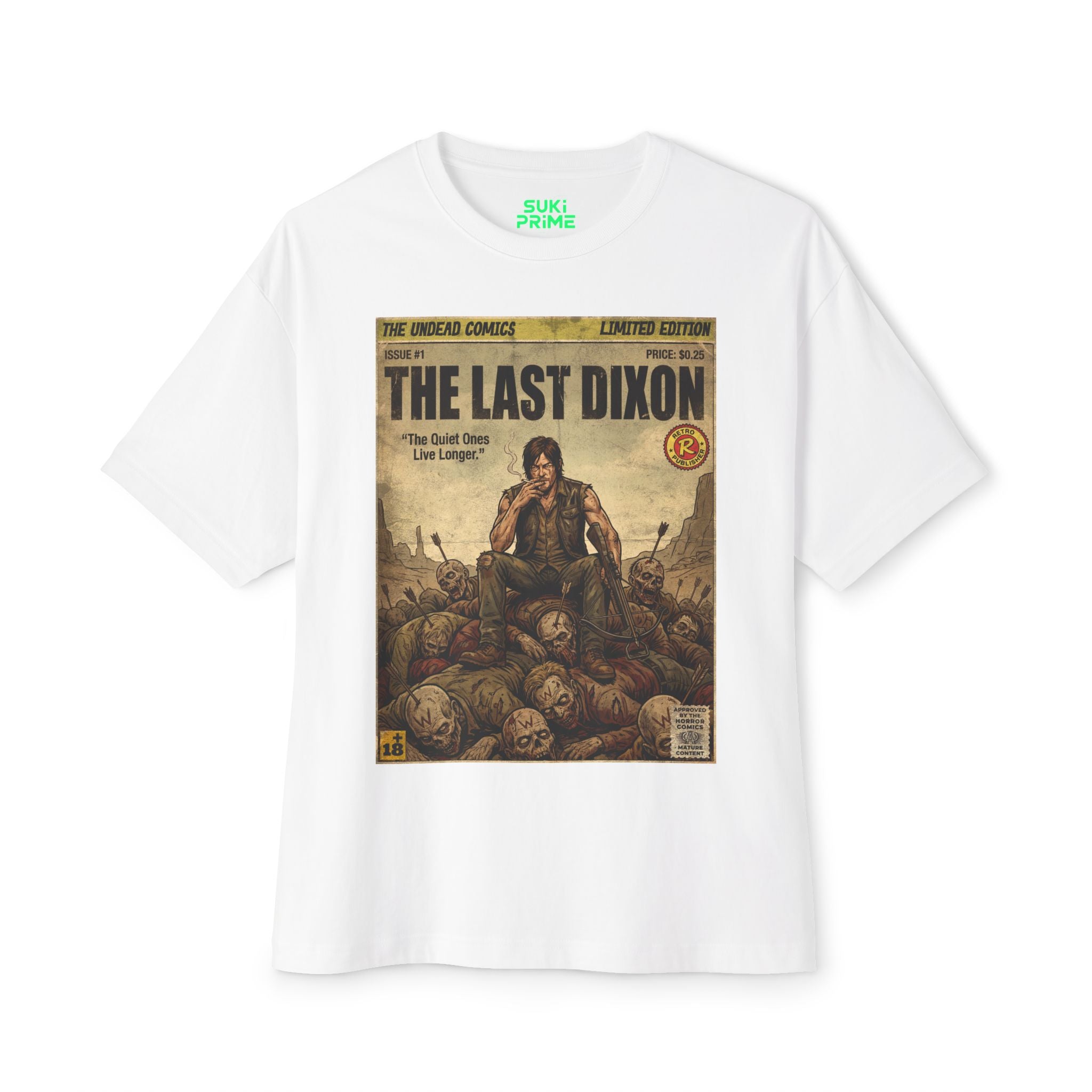 The Last Dixon Comic Cover Oversized T‑Shirt