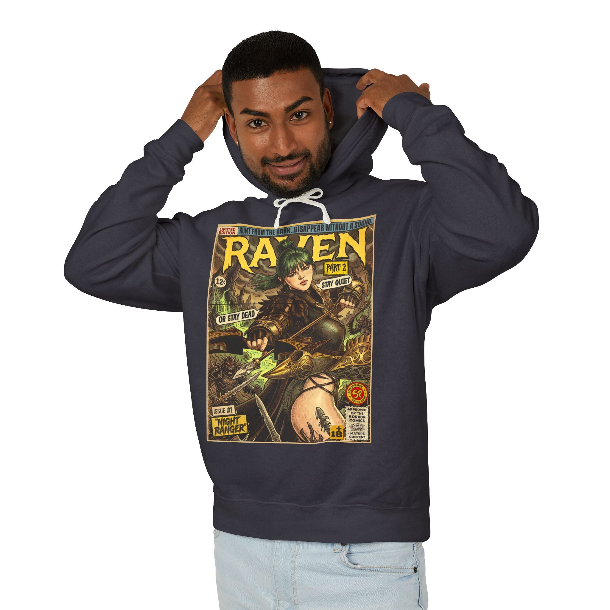 Raven 2 Night Ranger Comic Art Hoodie