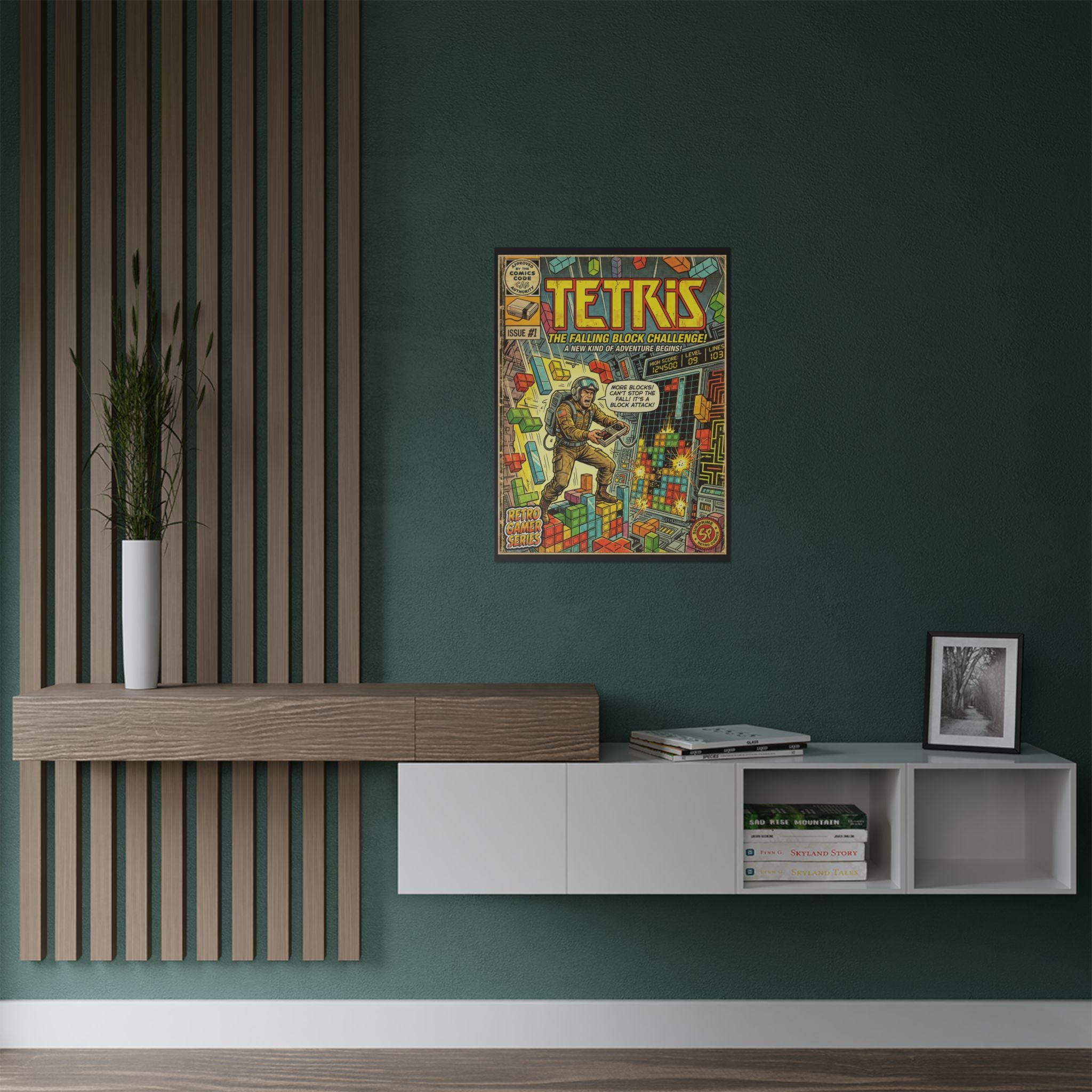 Tetris Comic Art Poster by SukiPrime