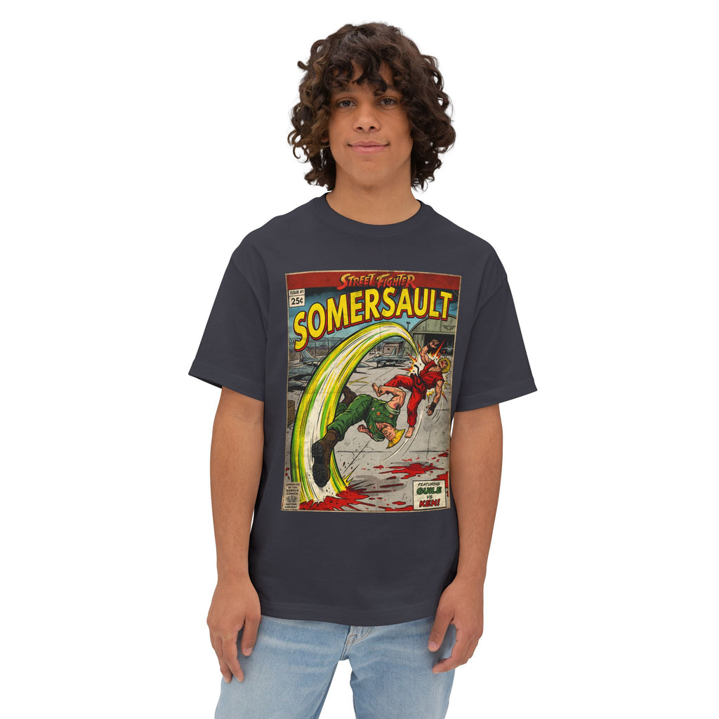 Guile Street Fighter Comic Cover Oversized T-Shirt