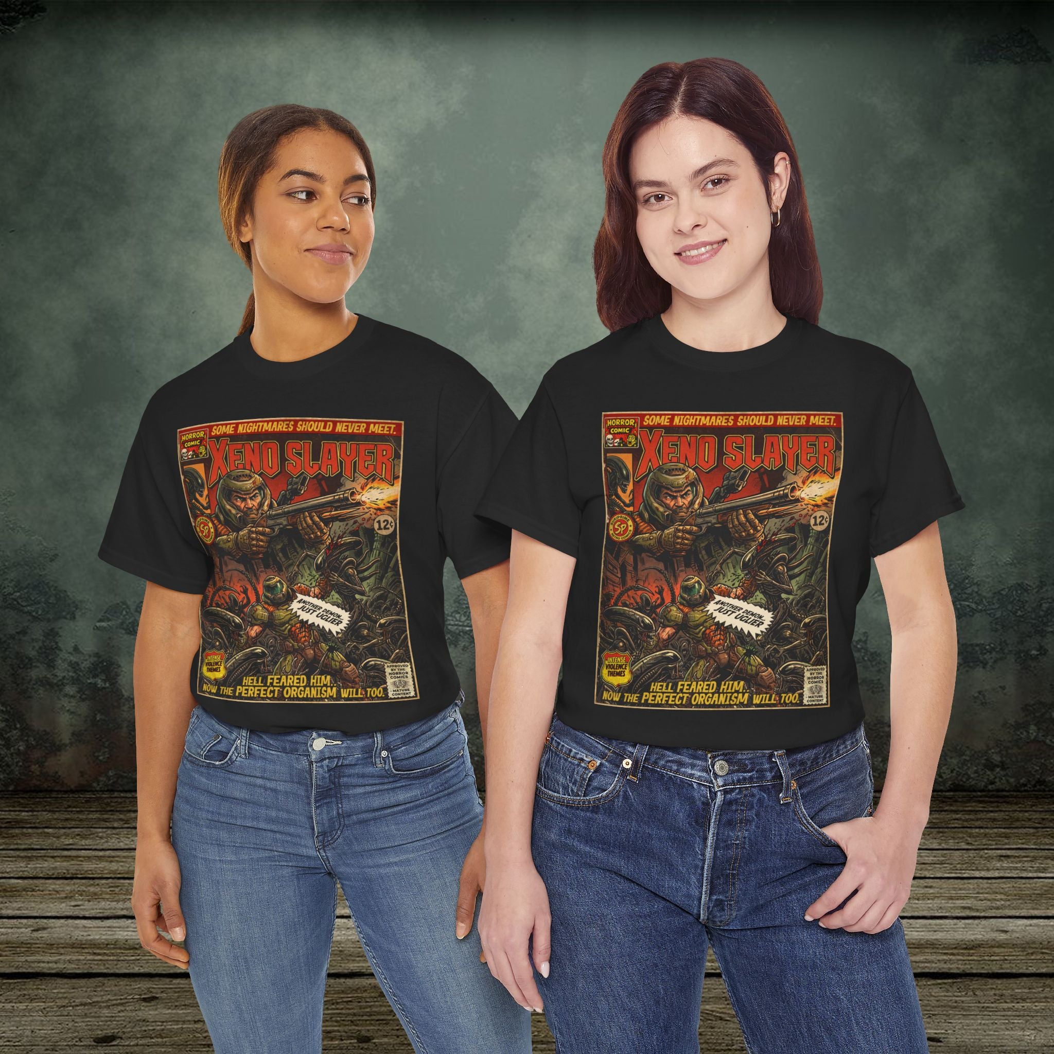 Xeno Slayer | Vintage Retro Gaming T-Shirt