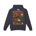 Xeno Slayer Comic Cover Gaming Hoodie featuring unique vintage comic cover art. High-quality gaming apparel for retro fans by SukiPrime