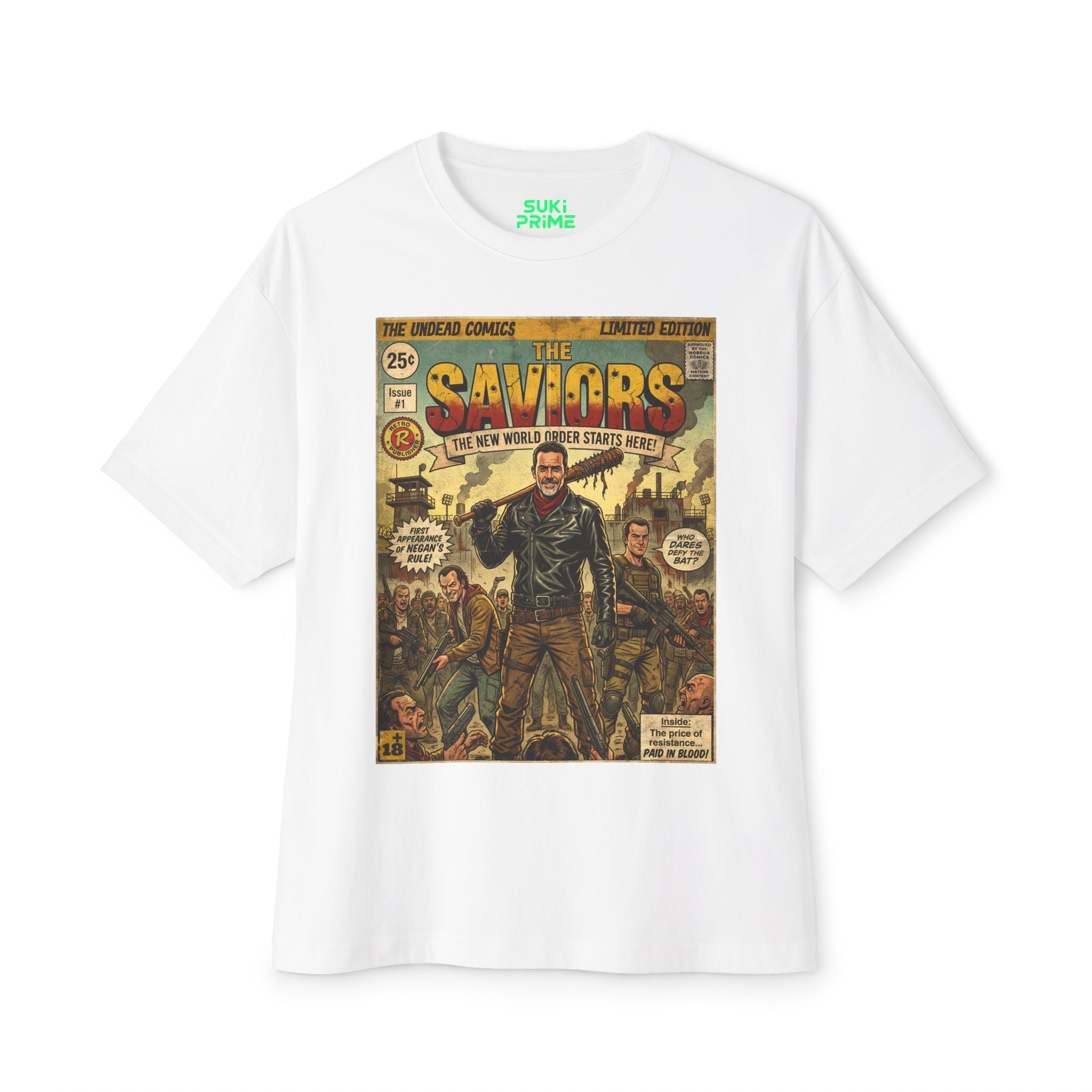 The Saviors Comic Cover Oversized T‑Shirt