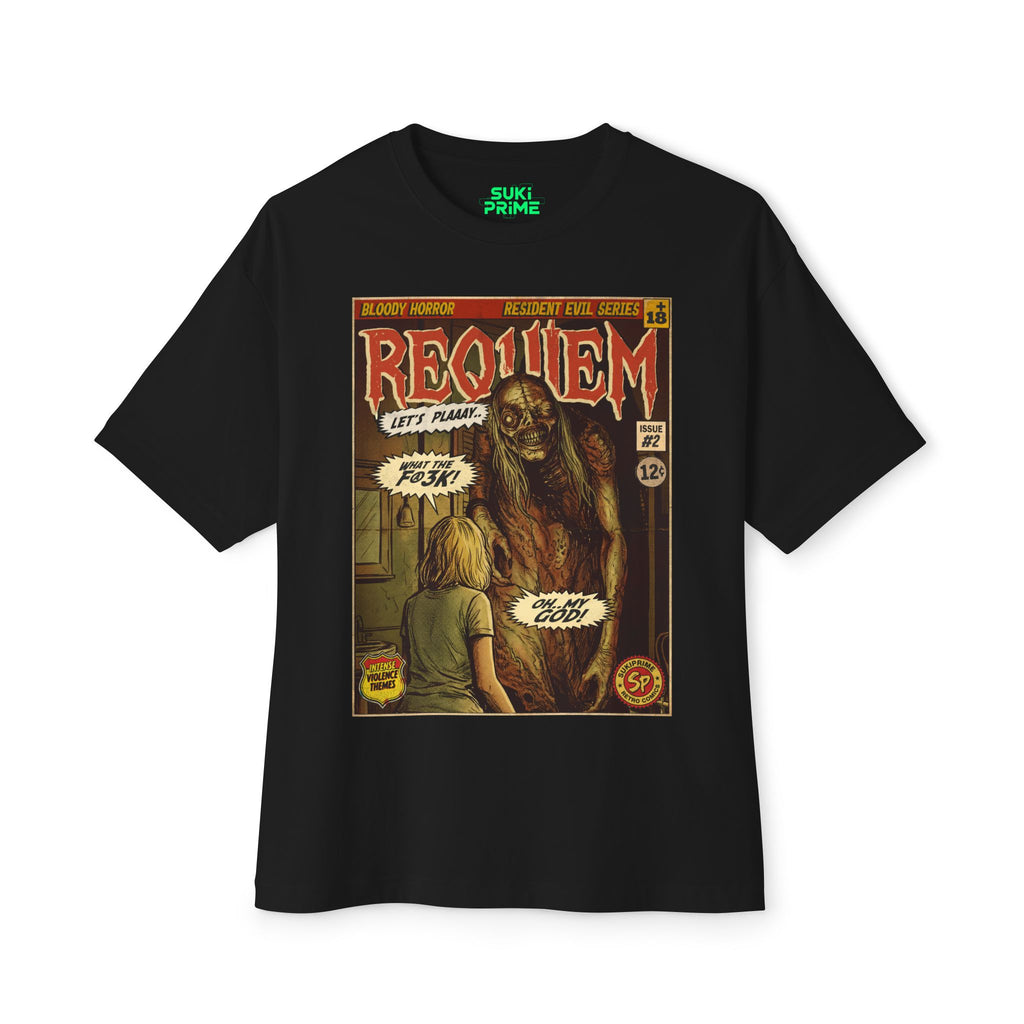 Resident Evil Requiem Comic Cover Oversized T-Shirt