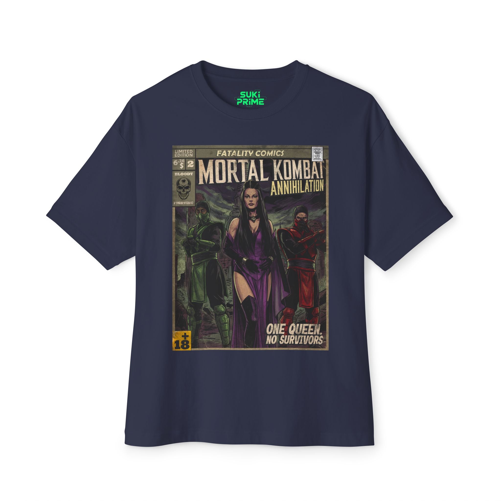 Mortal Kombat: Annihilation Movie Comic Cover Oversized T-Shirt