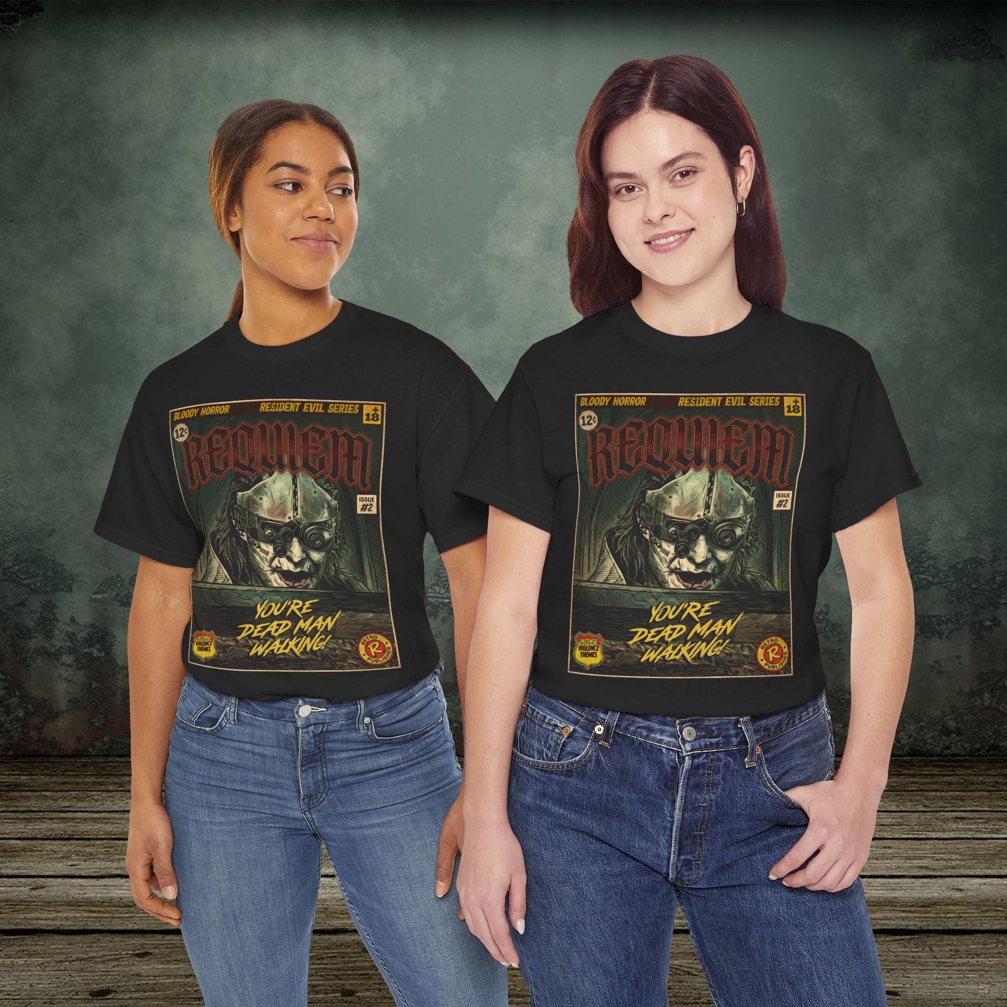 Resident Evil Requiem | Vintage Retro Gaming T-Shirt