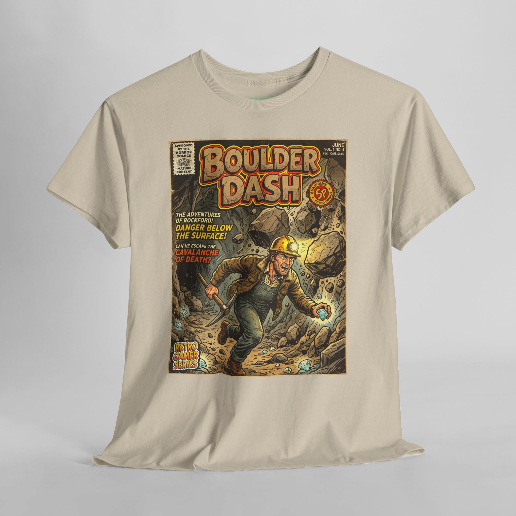 Boulder Dash Comic Art T-Shirt