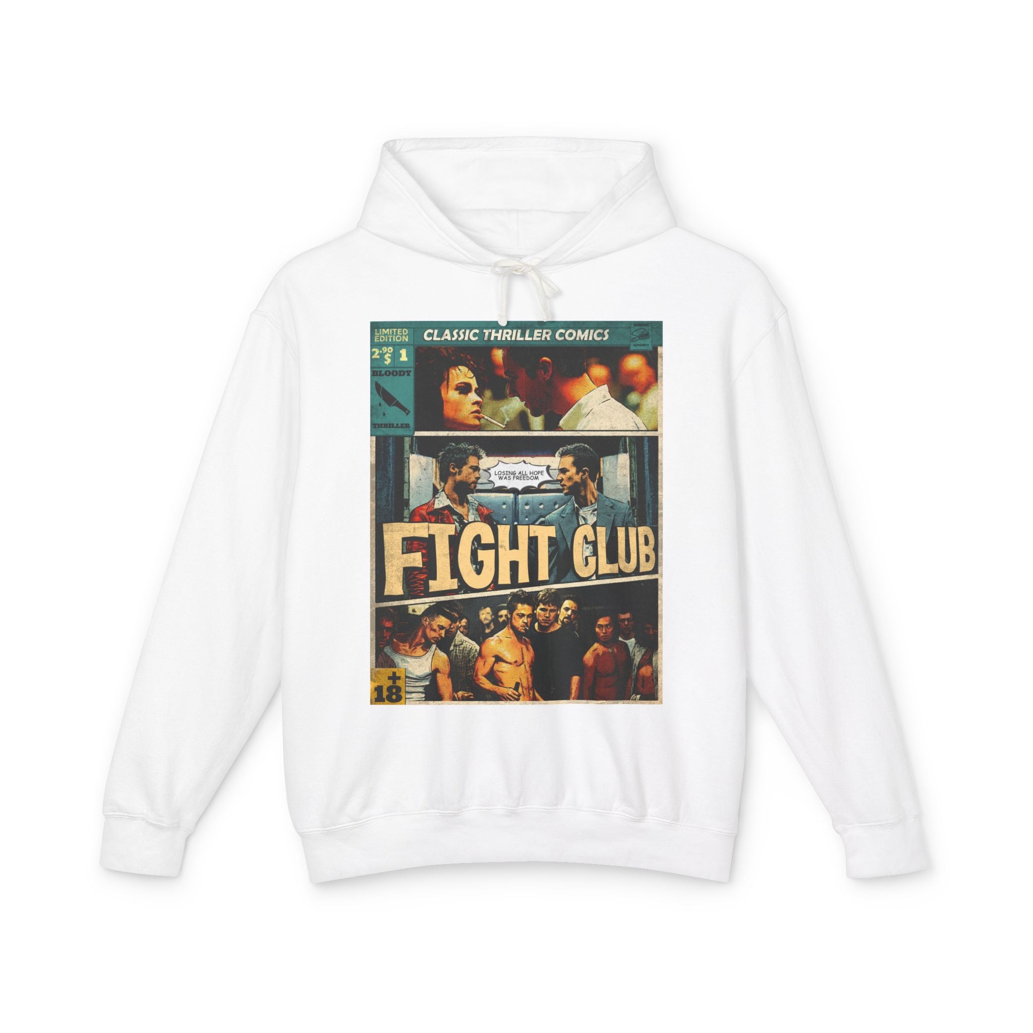Fight Club Movie Comic Cover Hoodie