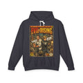Evil Rising Comic Cover Gaming Hoodie featuring unique vintage comic cover art. High-quality gaming apparel for retro fans by SukiPrime