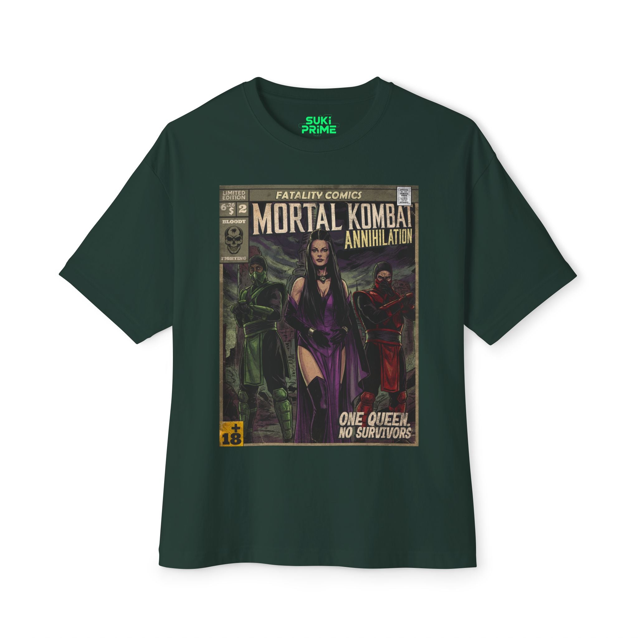 Mortal Kombat: Annihilation Movie Comic Cover Oversized T-Shirt
