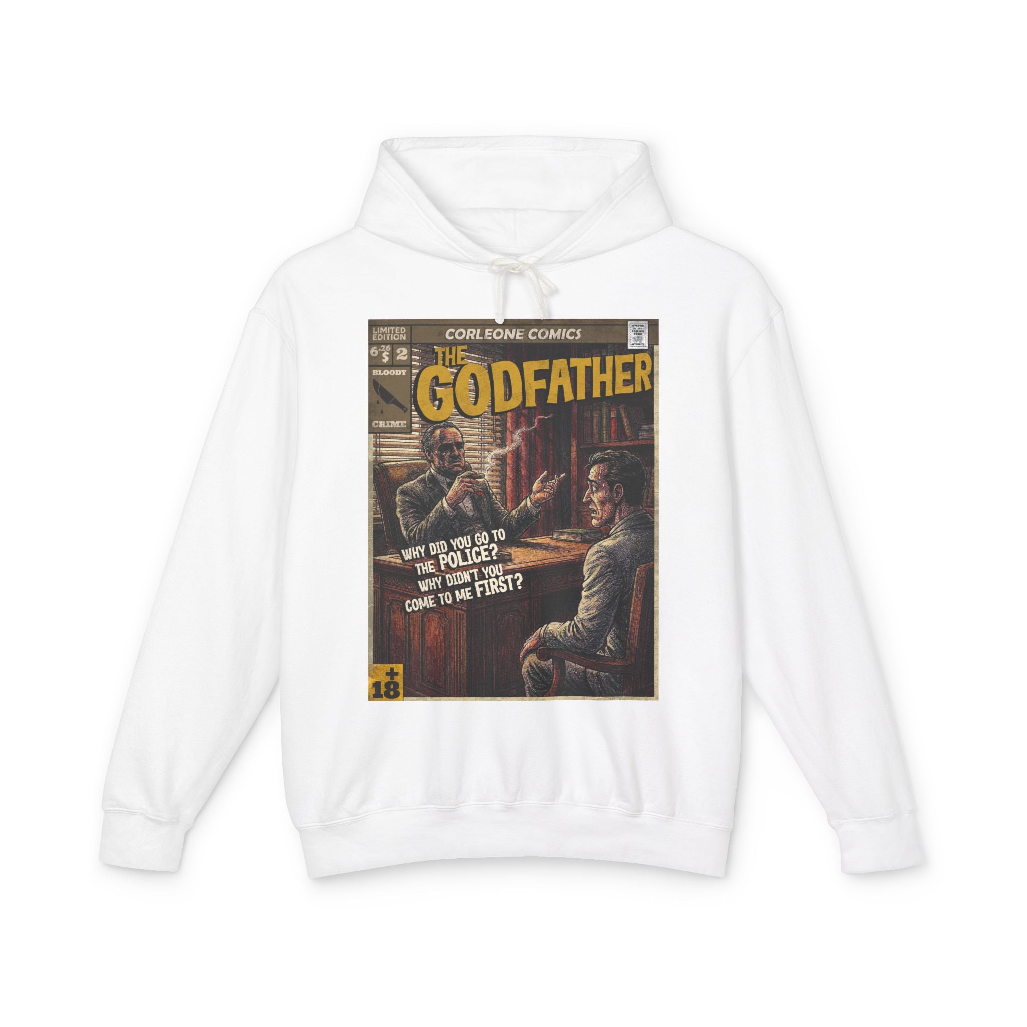 The Godfather Movie Comic Cover Hoodie