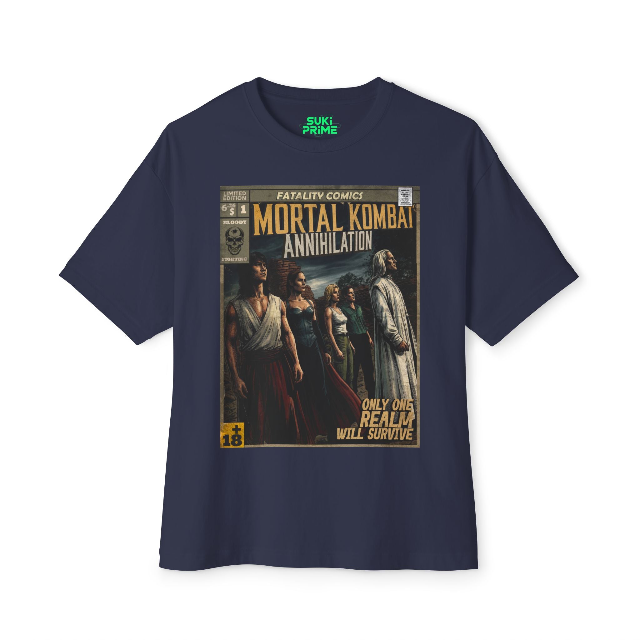 Mortal Kombat: Annihilation Movie Comic Cover Oversized T-Shirt