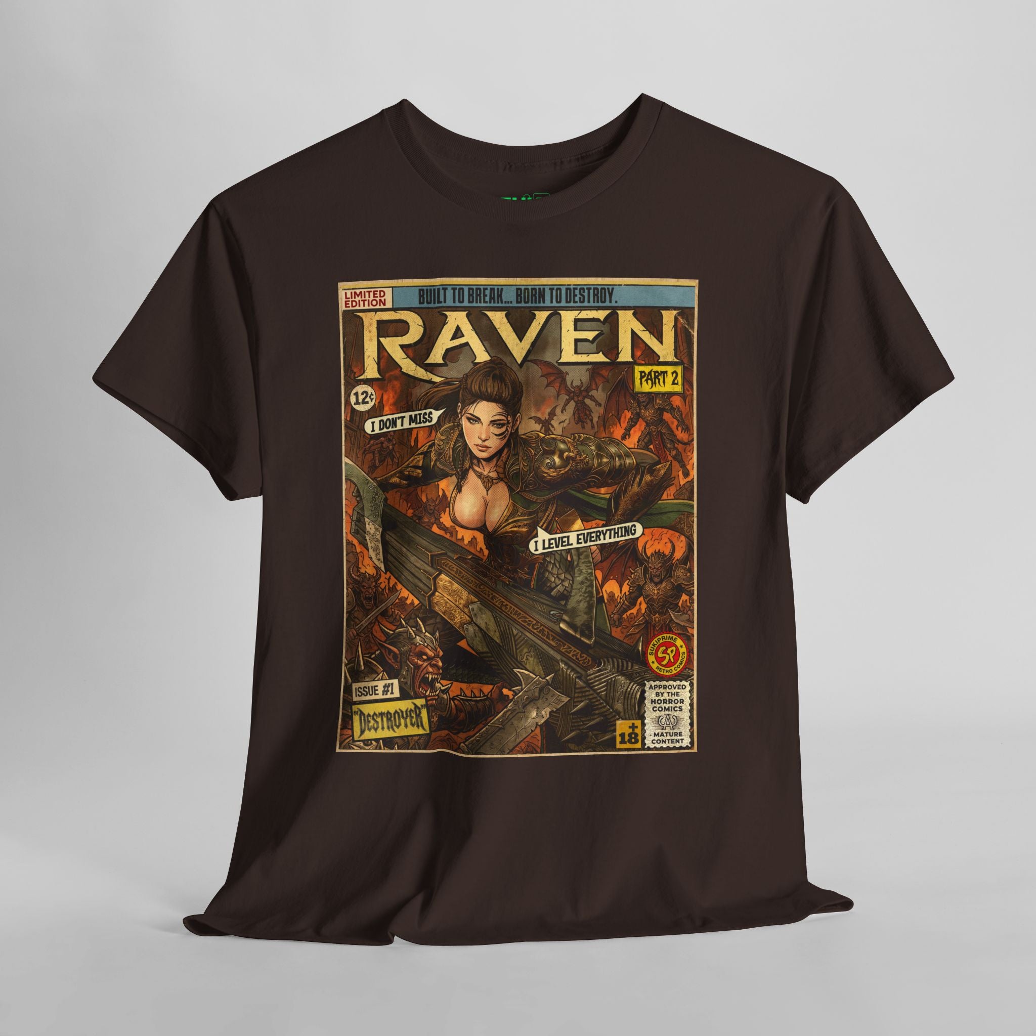 Raven 2 Destroyer Comic Art T-Shirt
