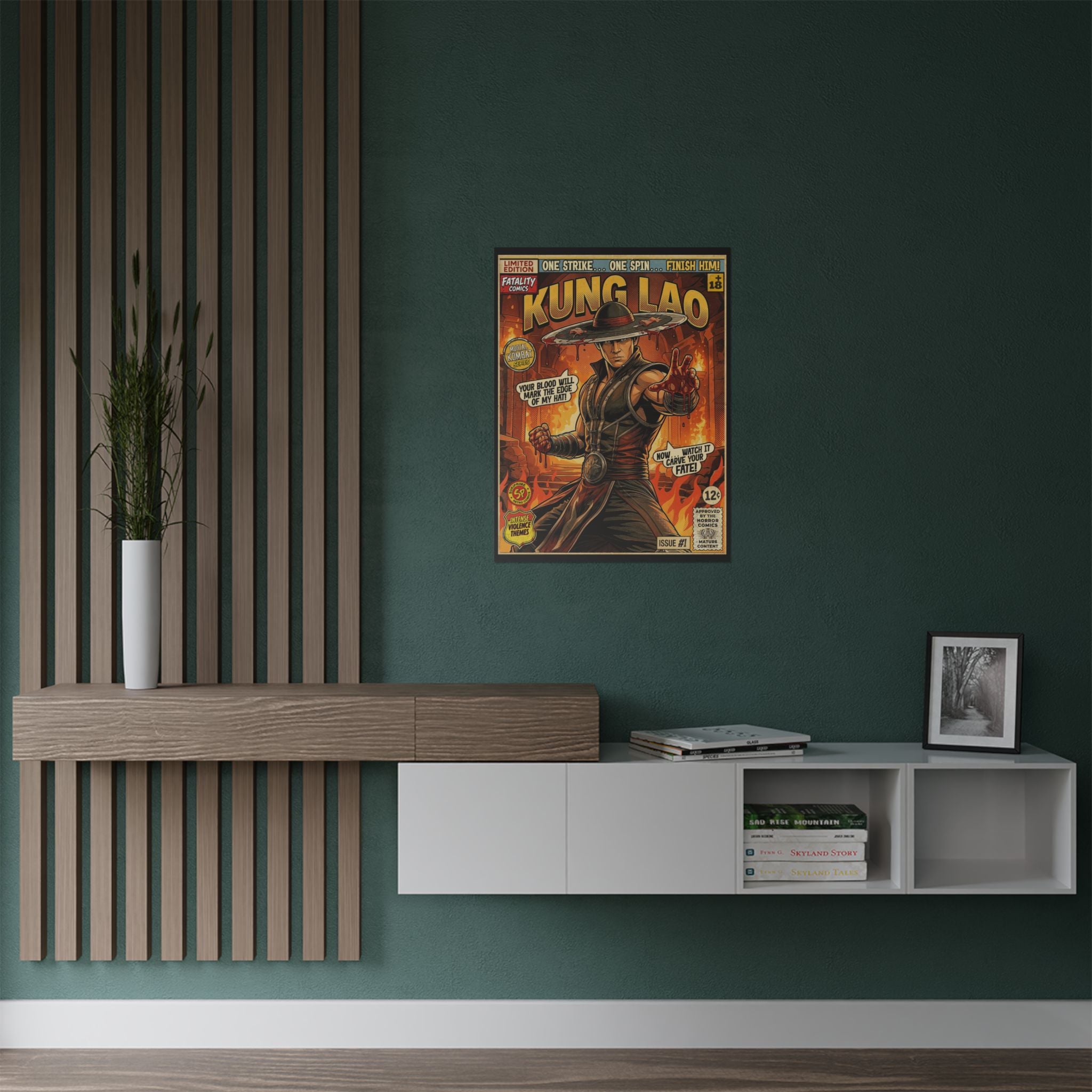 Kung Lao Mortal Kombat Comic Art Poster by SukiPrime