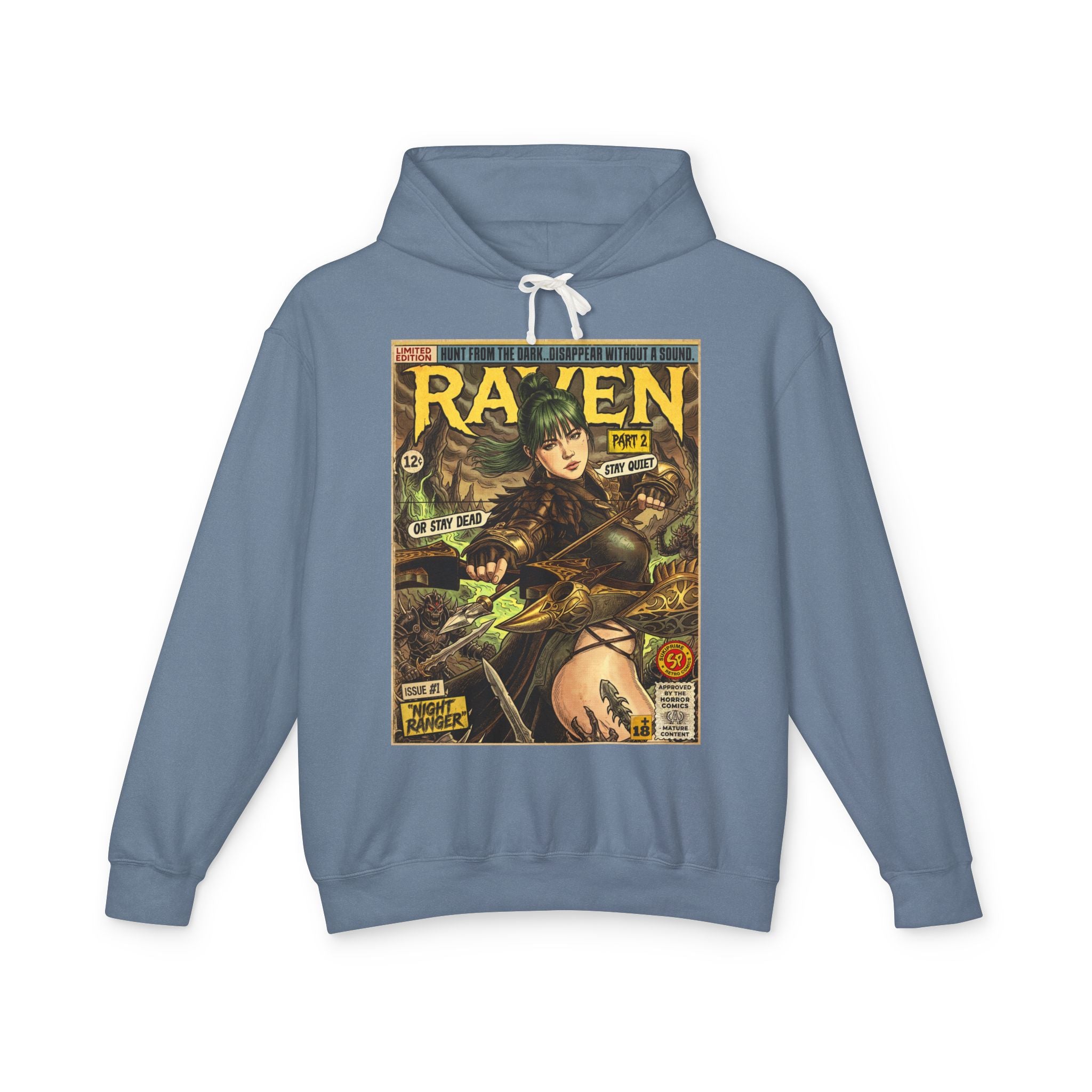 Raven 2 Night Ranger Comic Art Hoodie