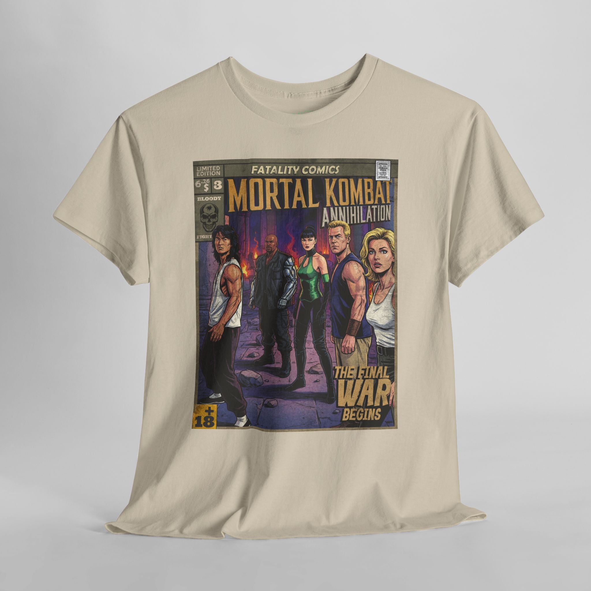 Mortal Kombat Vintage Retro Comic Cover T-Shirt