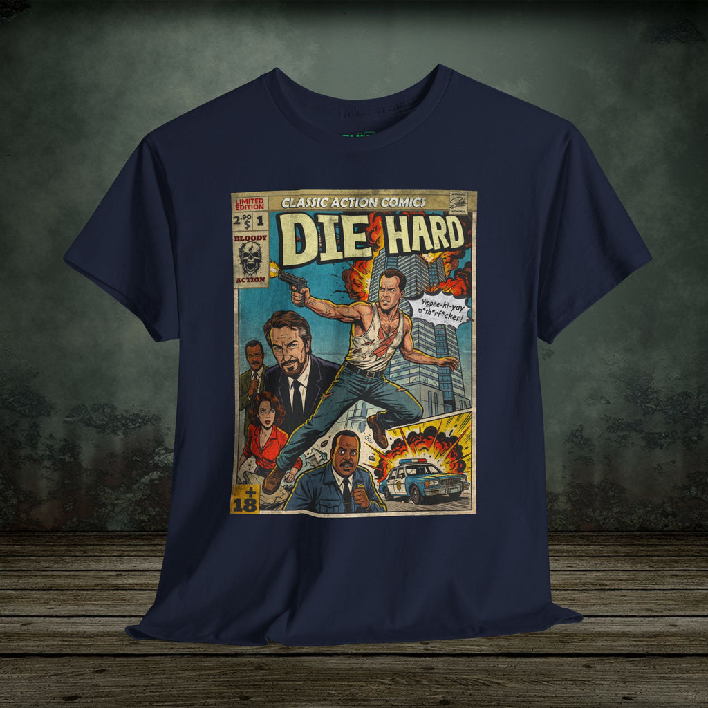 Die Hard Comic Retro Classic Vintage Movie T-Shirt