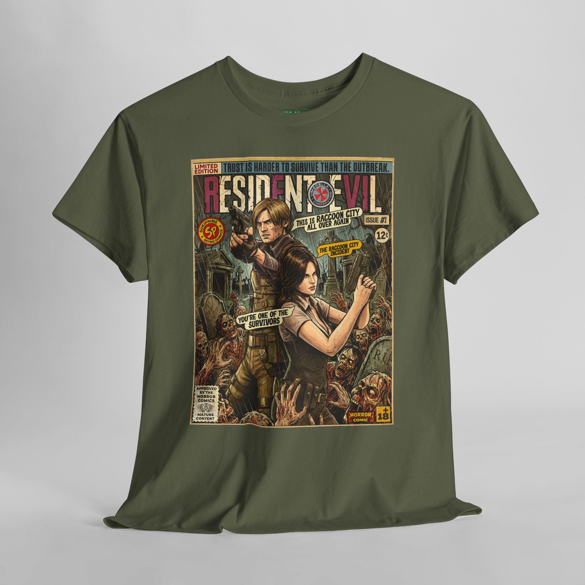 Resident Evil 6 Leon and Helena Comic Art T-Shirt