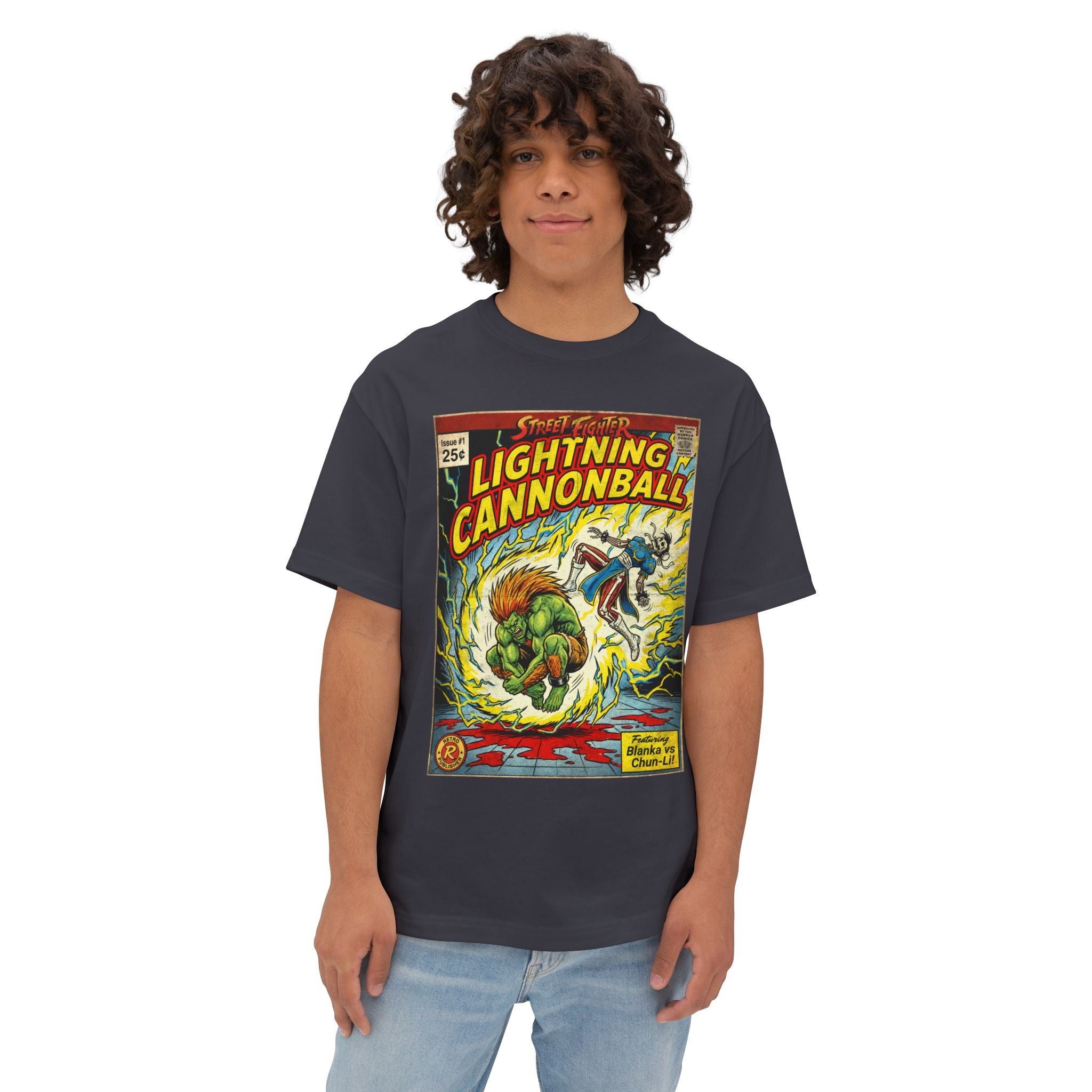Blanka Street Fighter Comic Cover Oversized T-Shirt