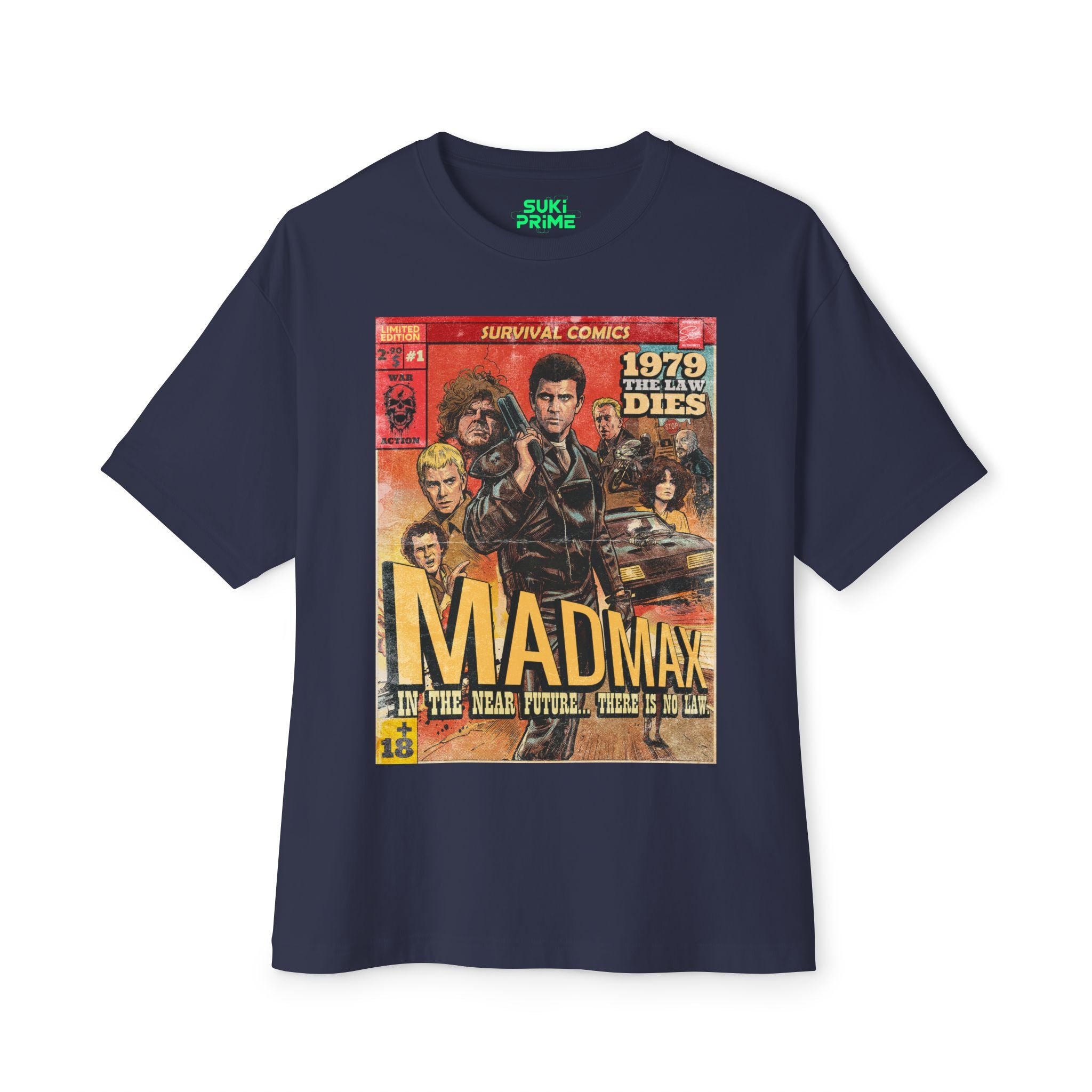 Madmax Movie Comic Cover Oversized T-Shirt