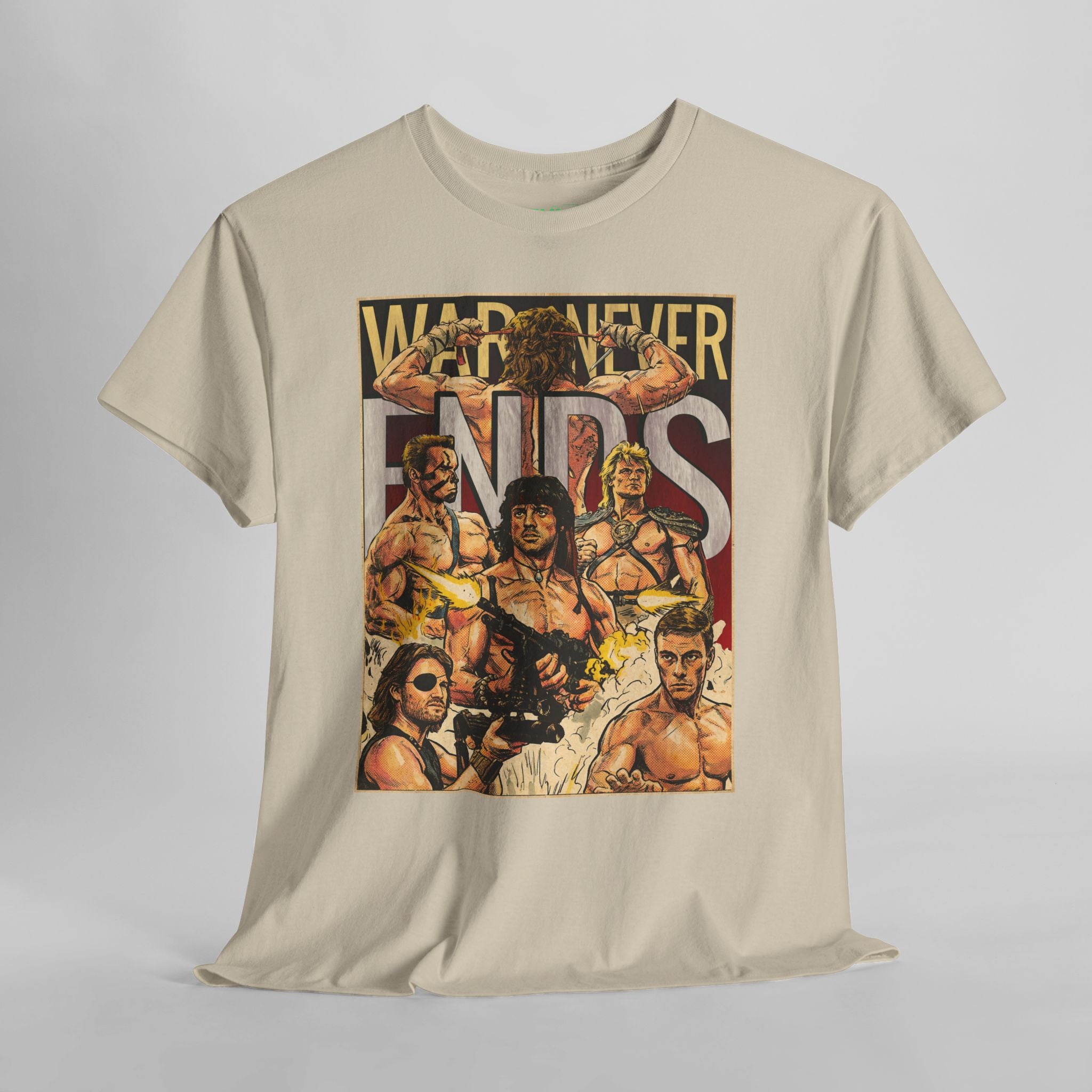 War Never Ends Vintage Retro Comic Cover T-Shirt